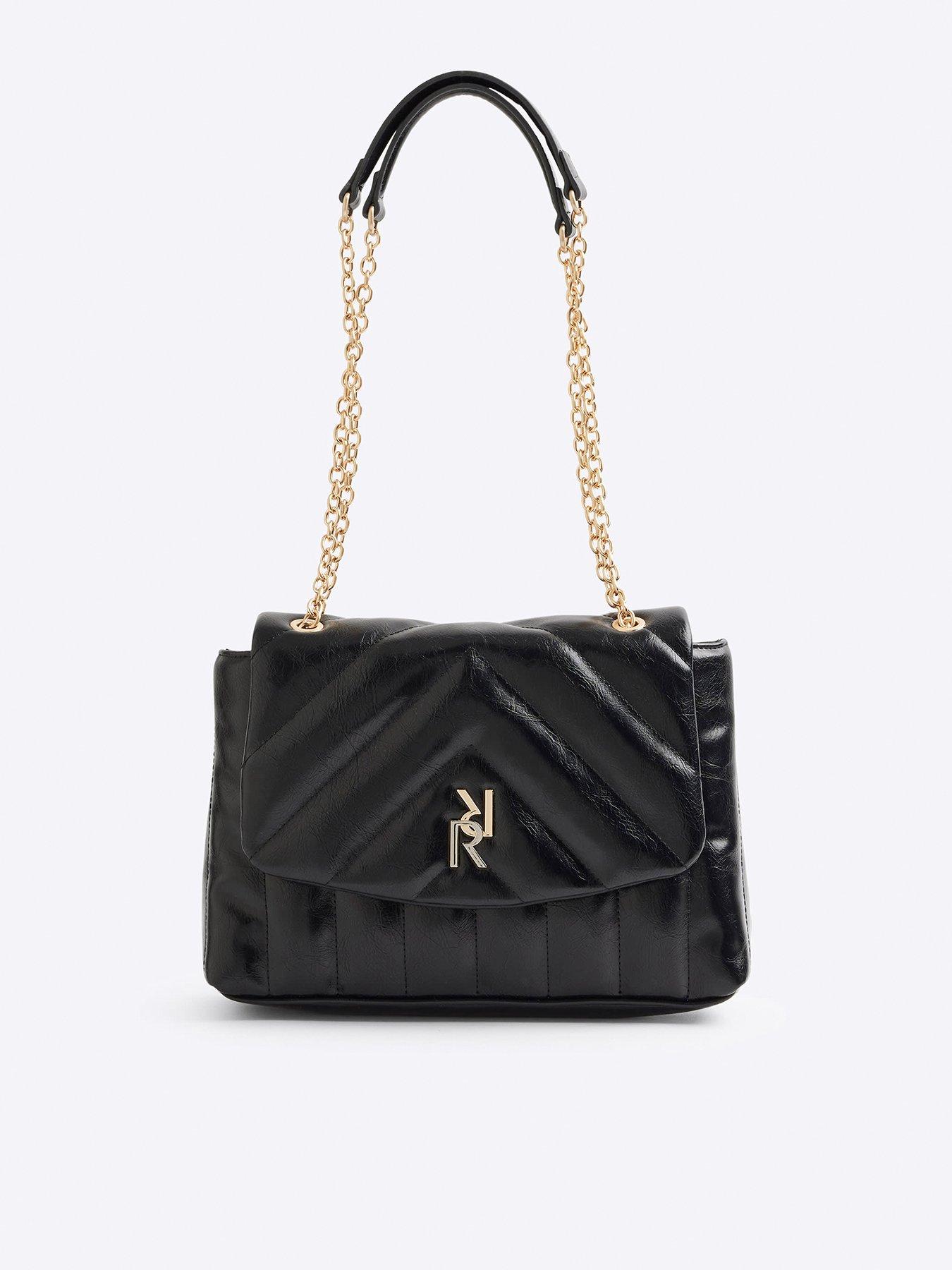 river-island-soft-quilted-chain-shoulder-bag-black