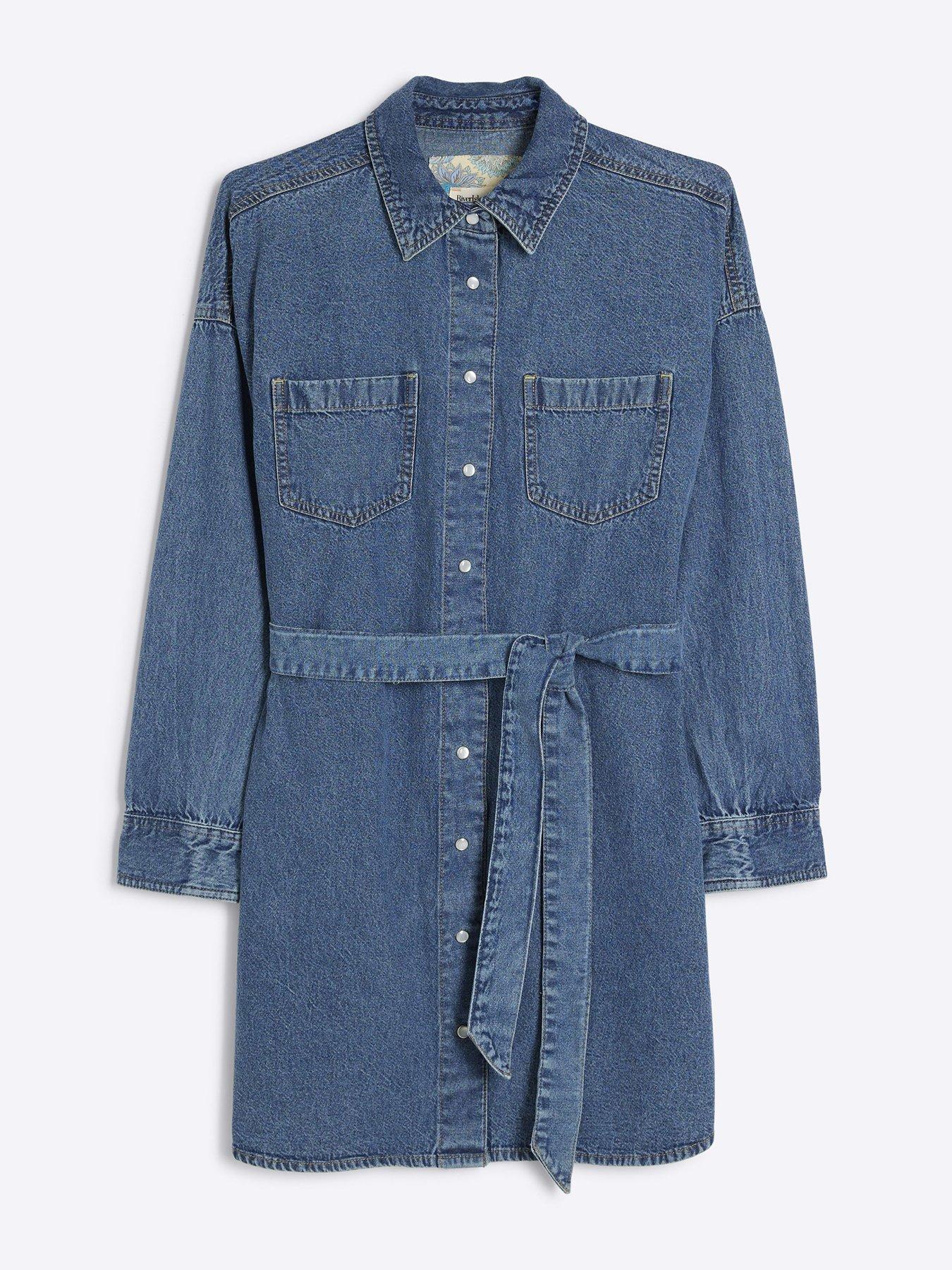 river-island-belted-shirt-dress-medium-denim-bluedetail