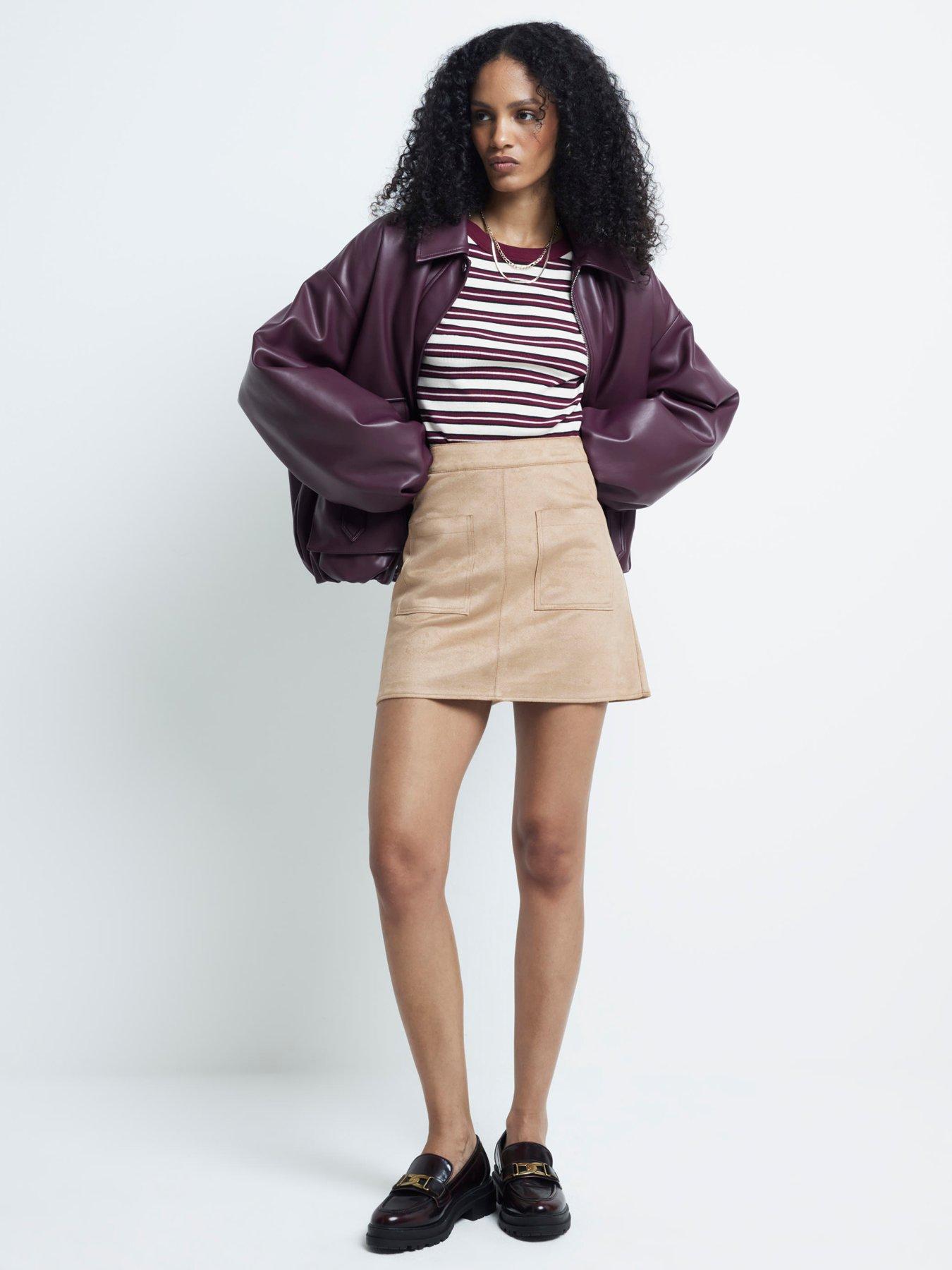 river-island-suedette-patch-pocket-mini-skirt-beigeback