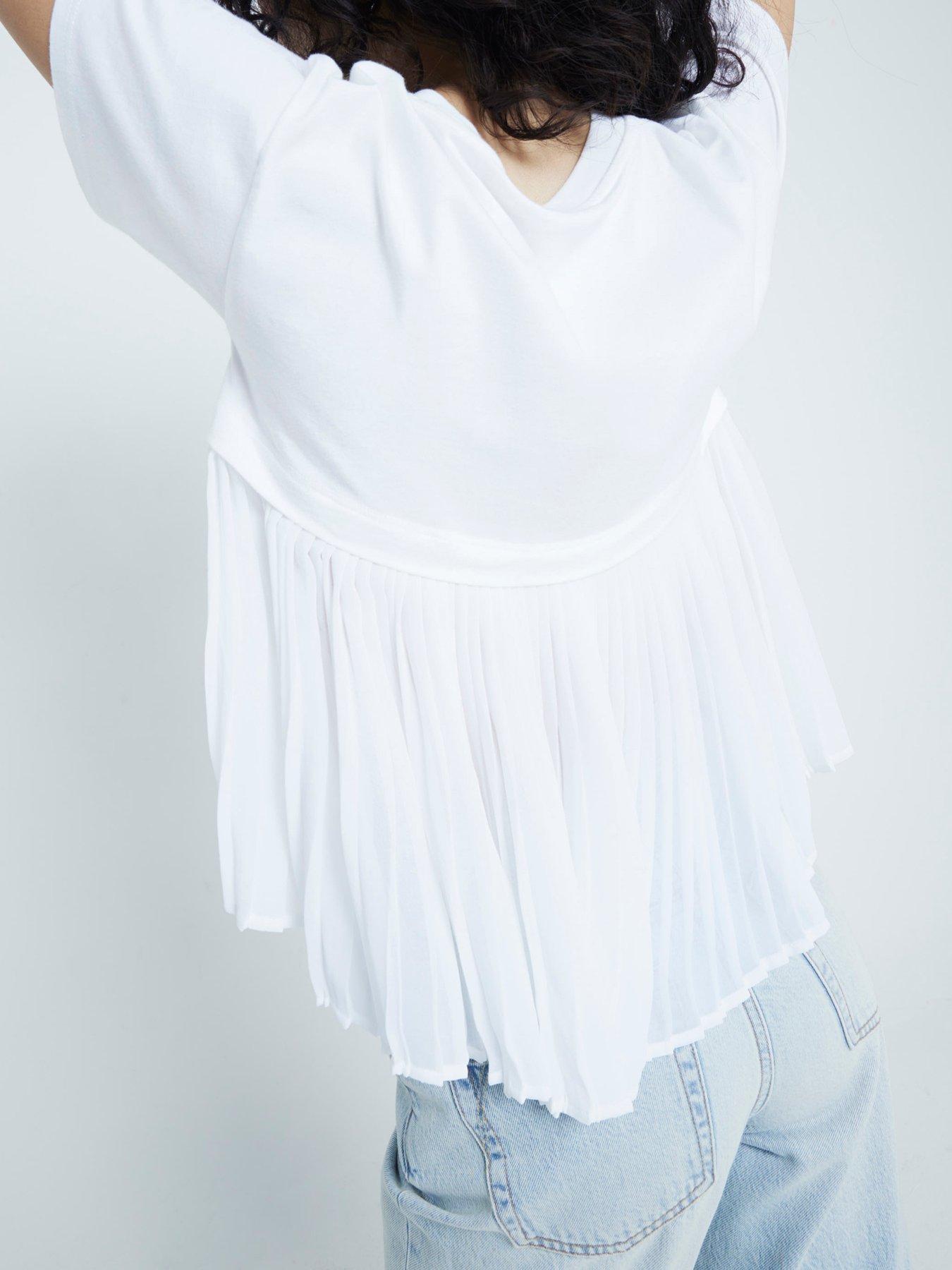 river-island-pleated-back-hybrid-t-shirt-whiteoutfit