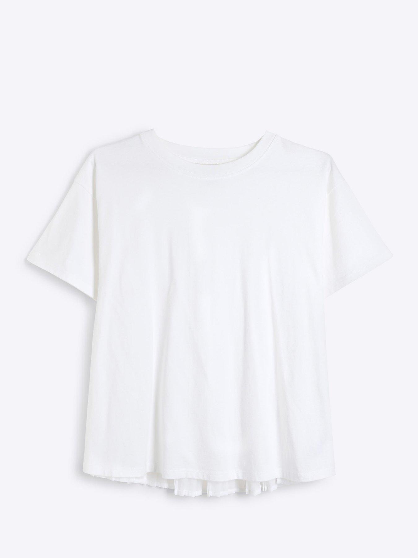 river-island-pleated-back-hybrid-t-shirt-whitedetail