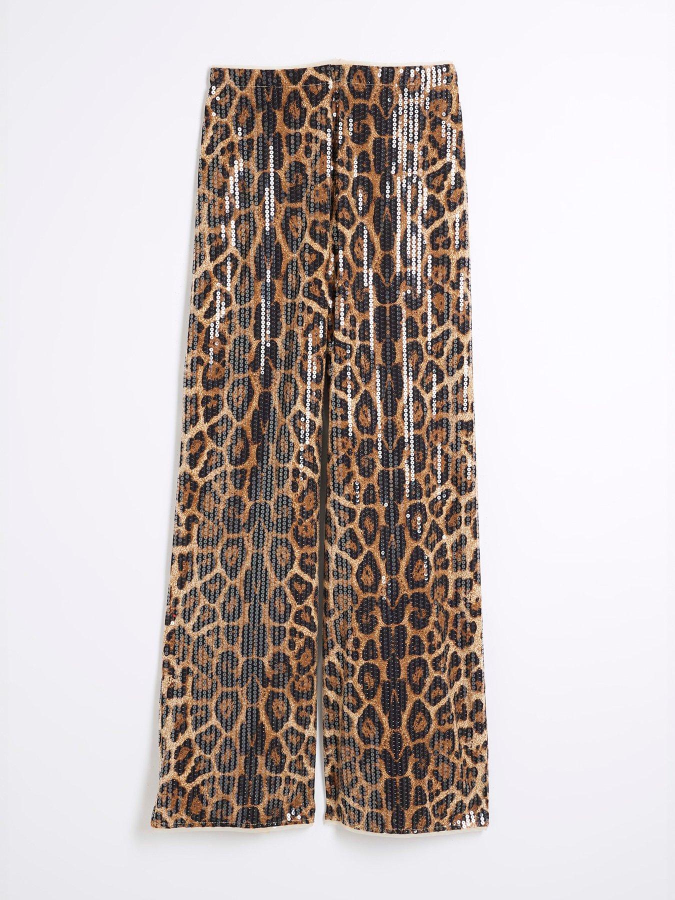 river-island-animal-print-sequin-trouser-light-beigedetail