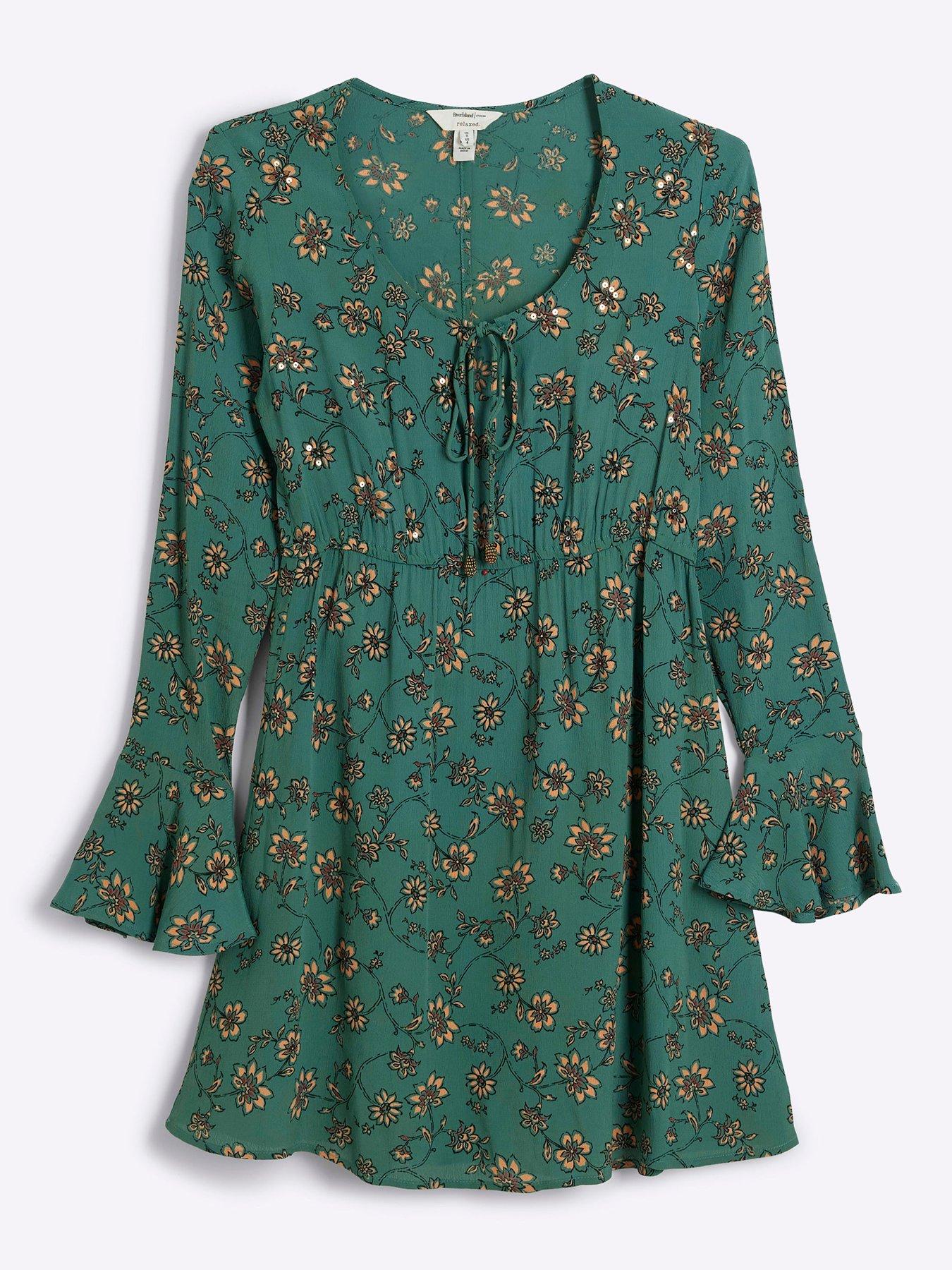 river-island-keyhole-mini-dress-greendetail