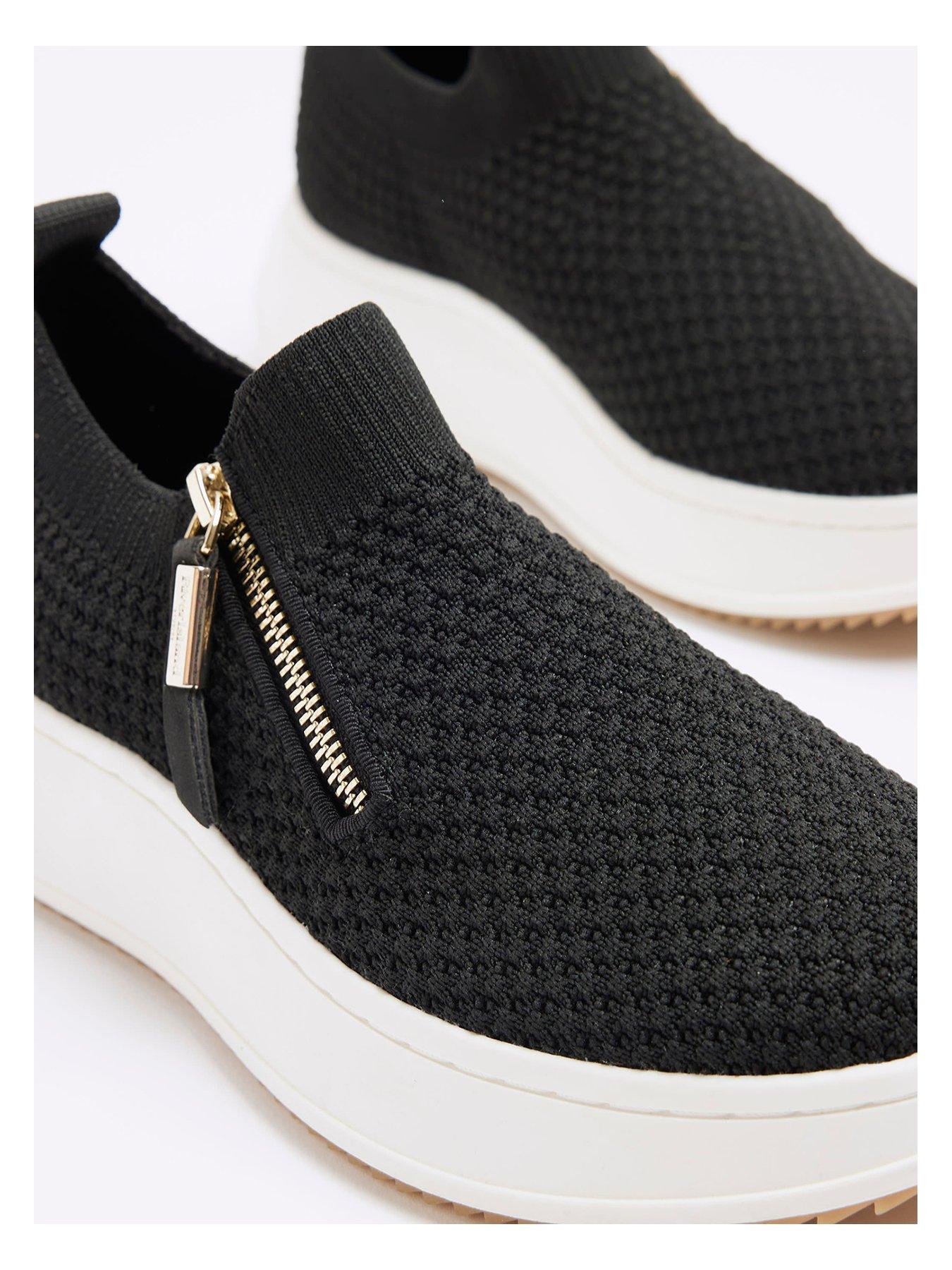 river-island-wide-fit-kitted-slip-on-wedge-trainers-blackdetail