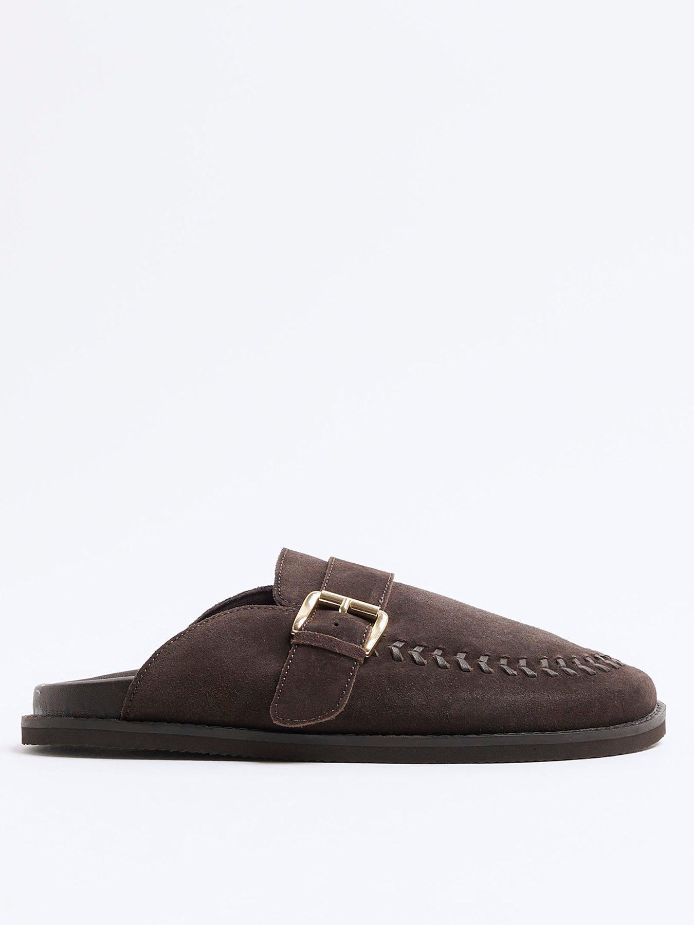 river-island-buckled-clog-brown