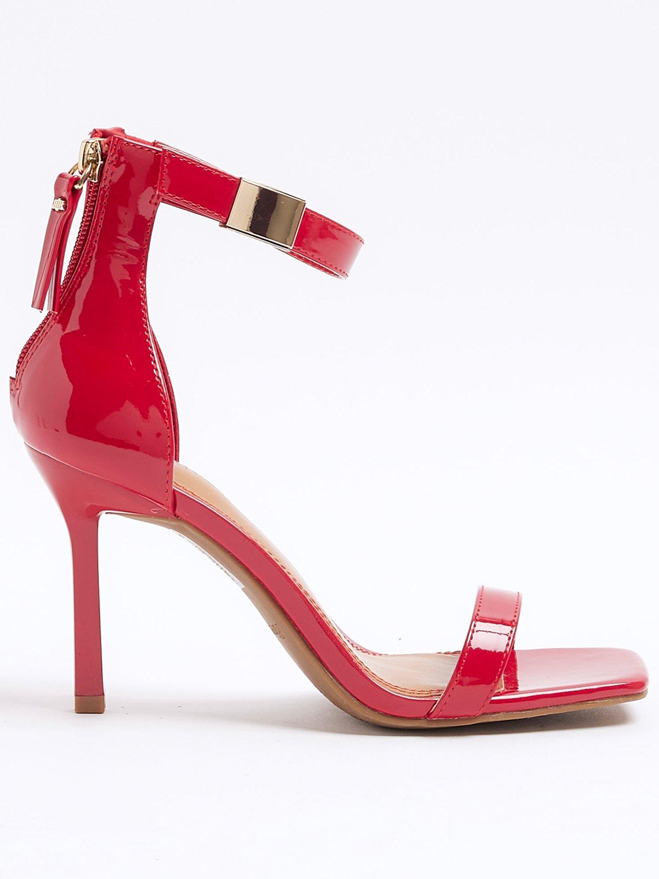 river-island-clasp-detail-heeled-sandal-red