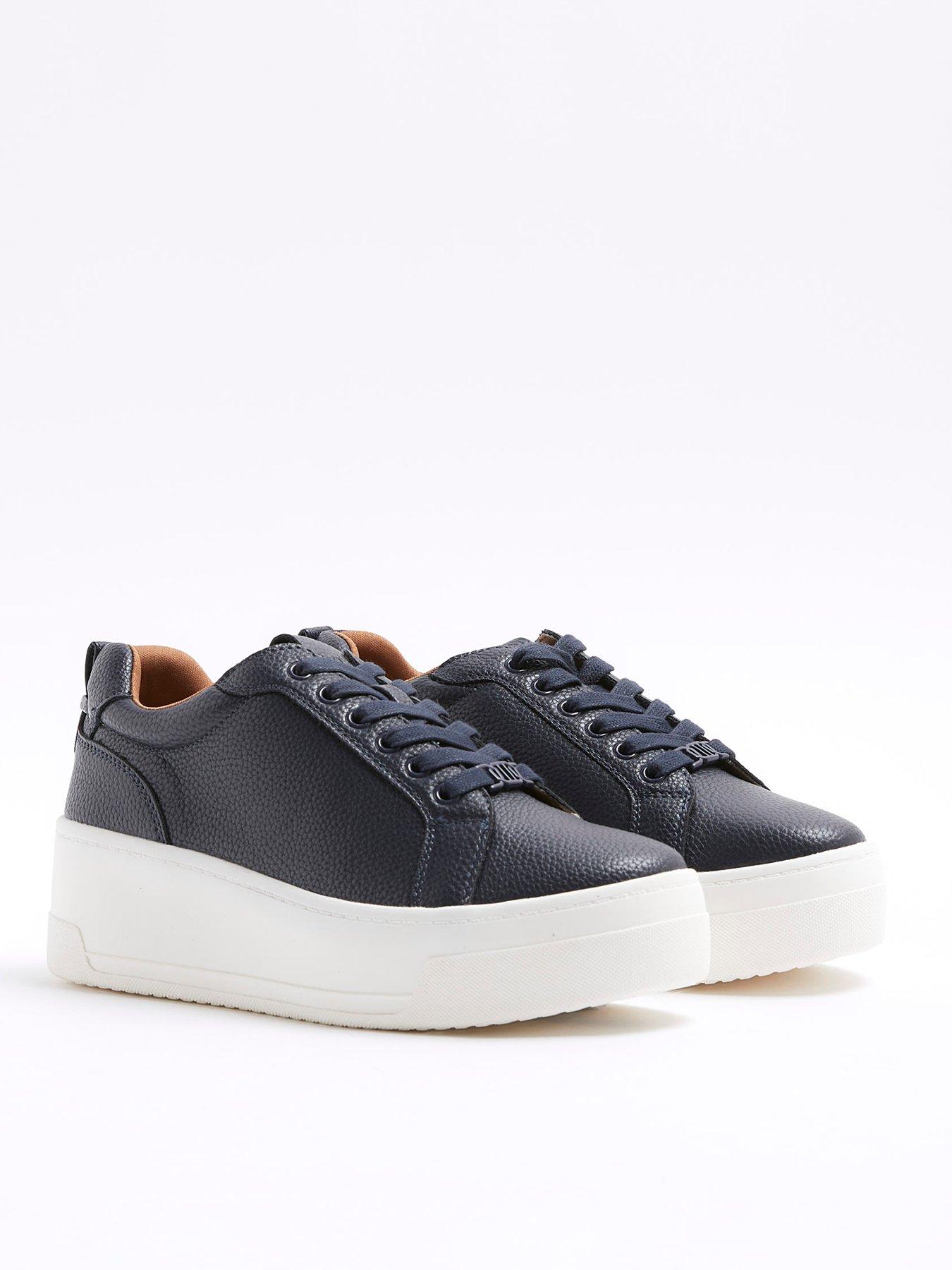 river-island-platform-lace-up-trainer-navyoutfit