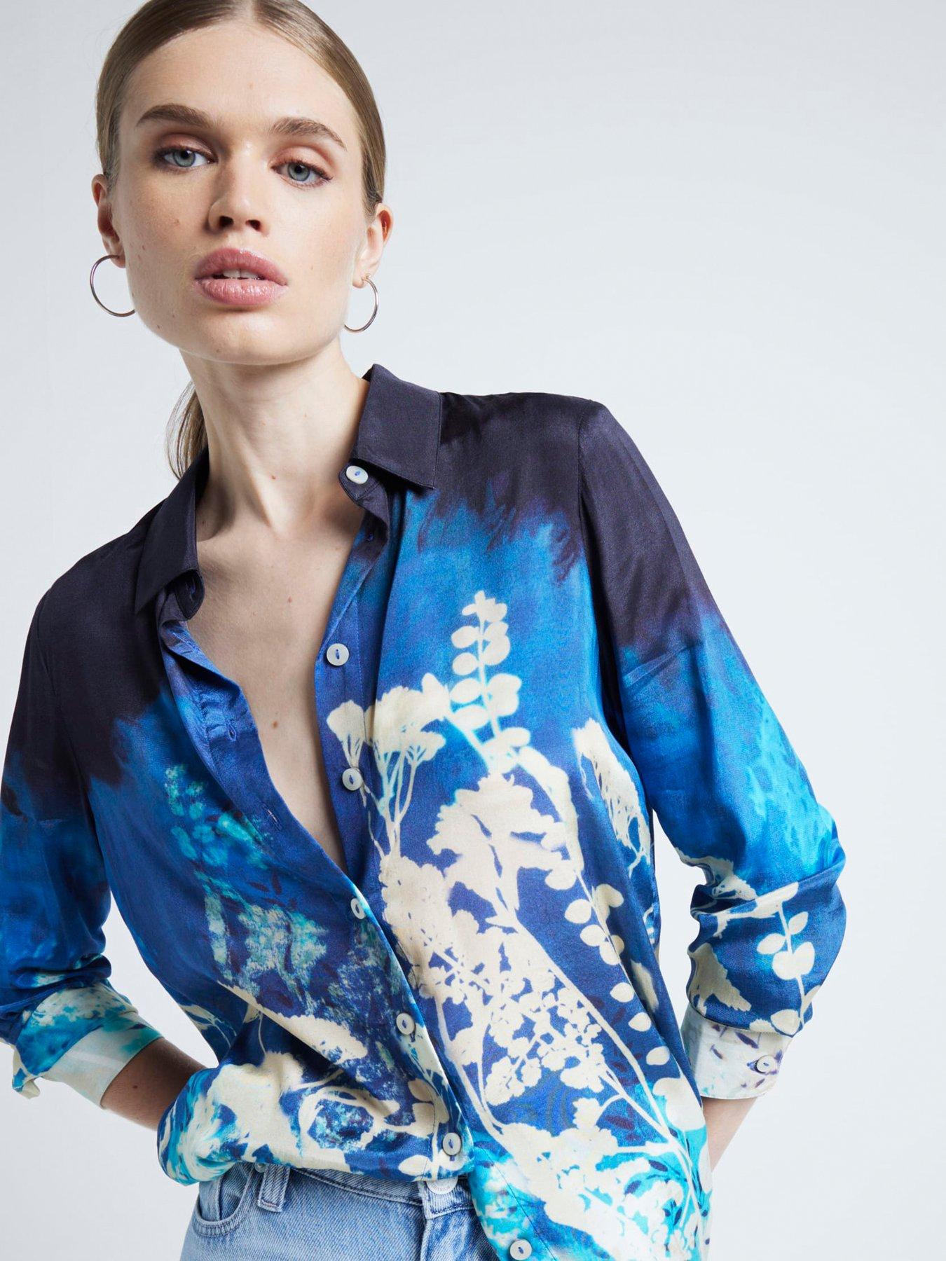 river-island-print-placement-shirt-blue