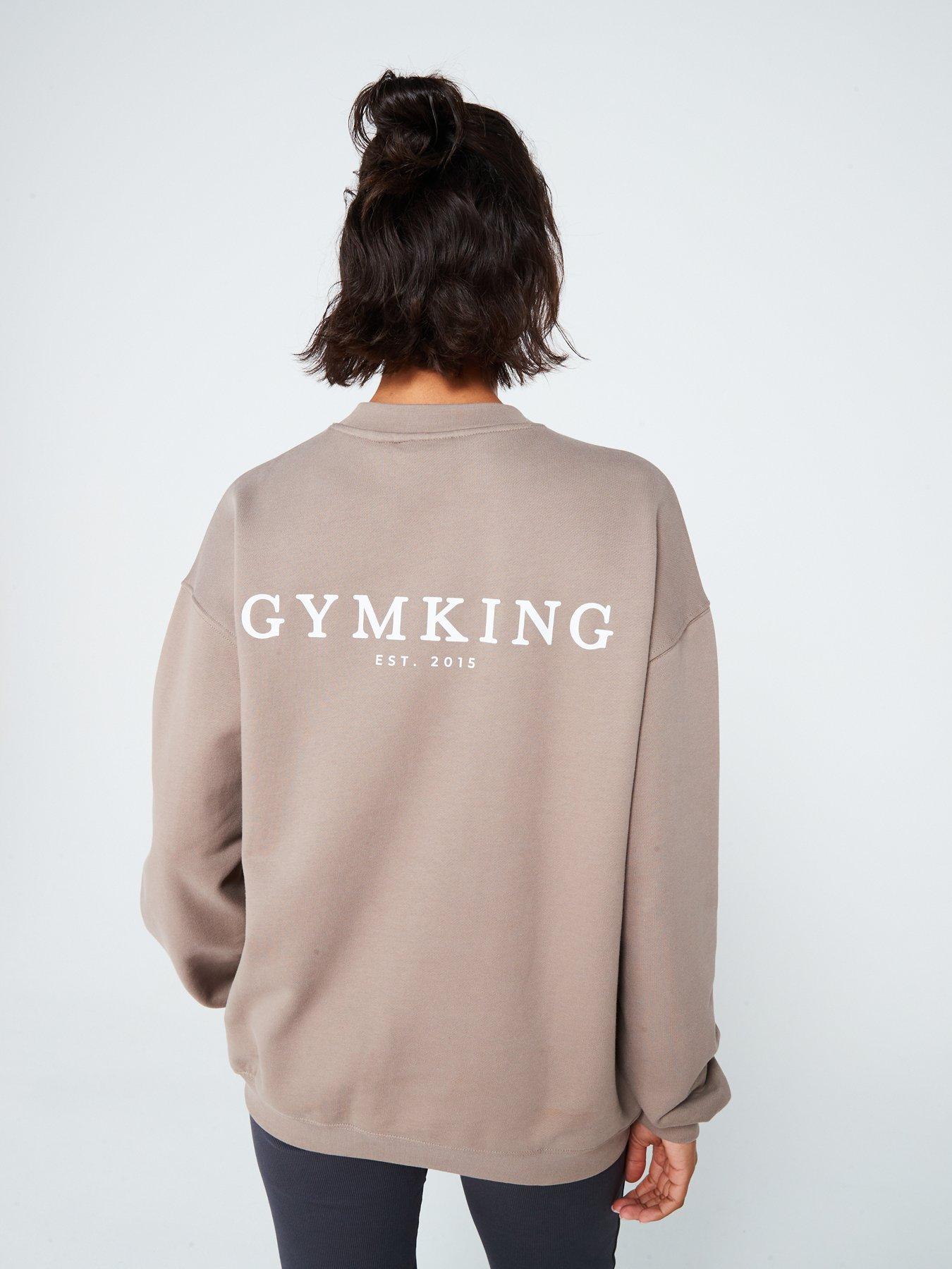 gym-king-womens-established-crew-truffle-greystillFront