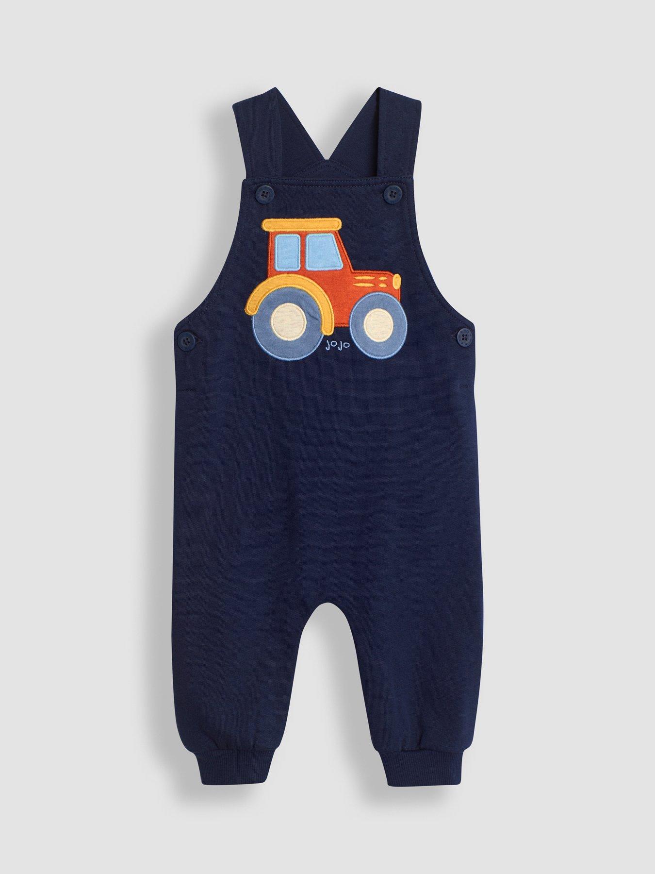 jojo-maman-bebe-boys-tractor-applique-dungarees-amp-print-top-set-navyoutfit