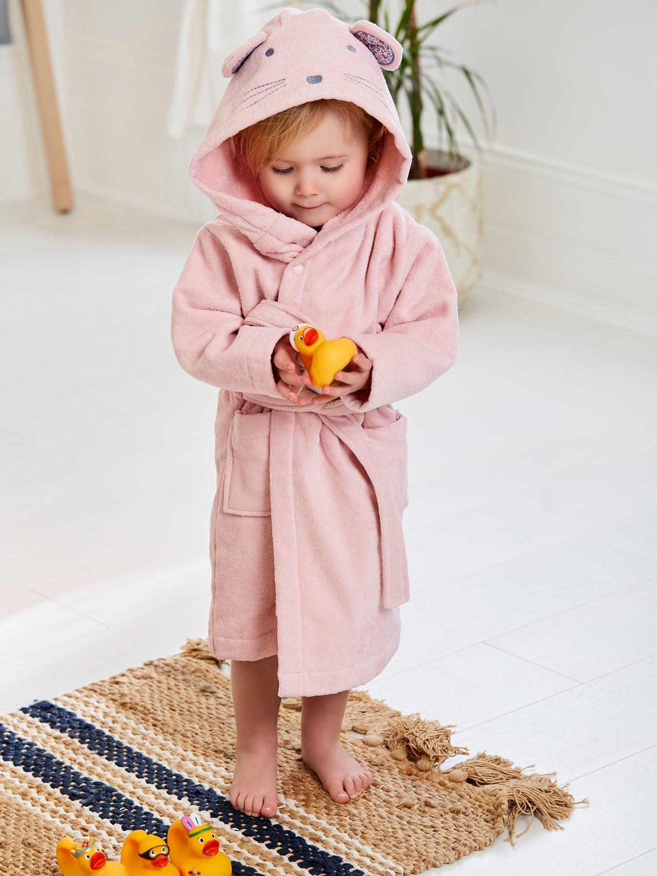 jojo-maman-bebe-girls-mouse-cotton-towelling-robe-pinkstillFront