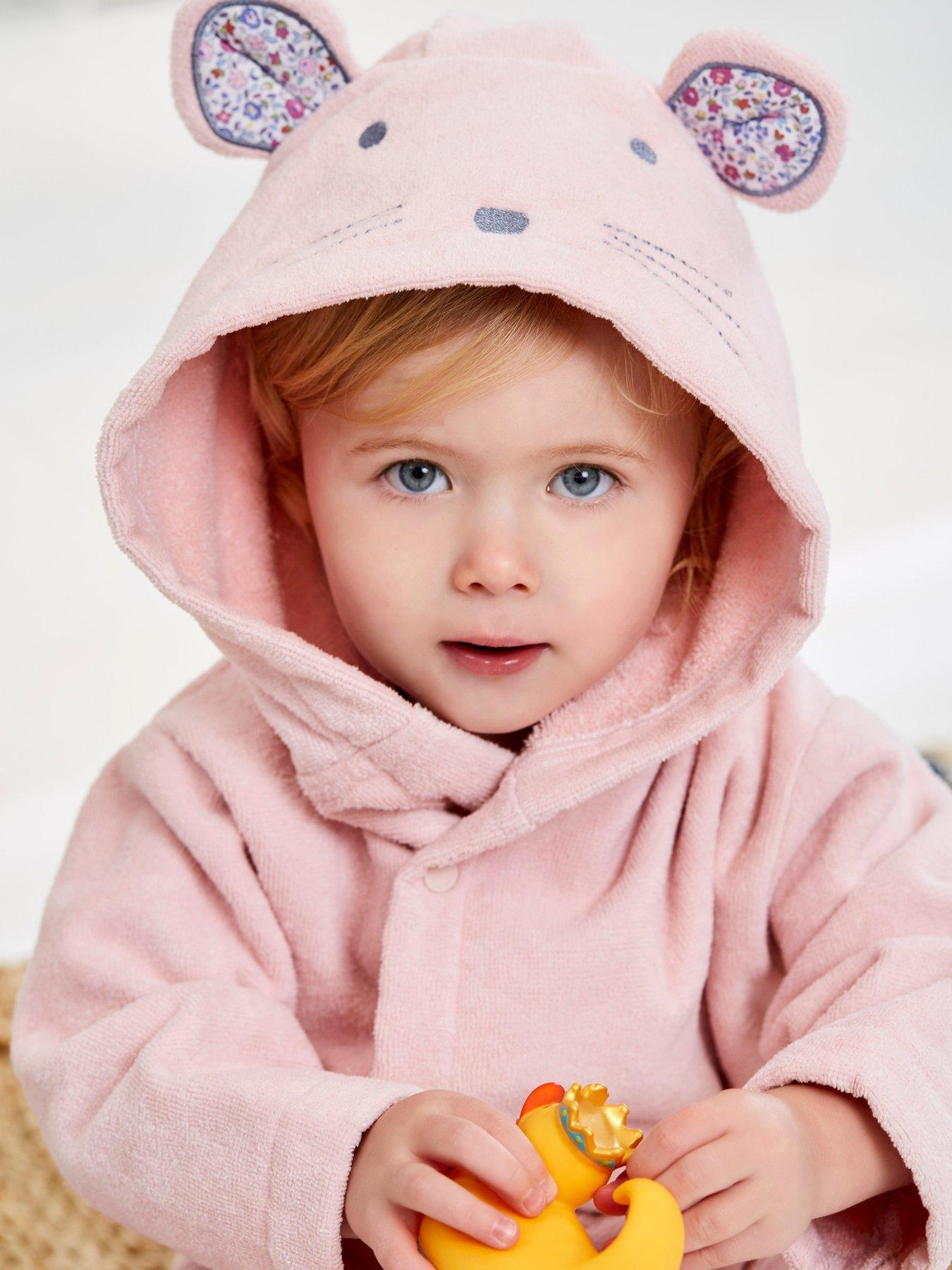 jojo-maman-bebe-girls-mouse-cotton-towelling-robe-pinkdetail