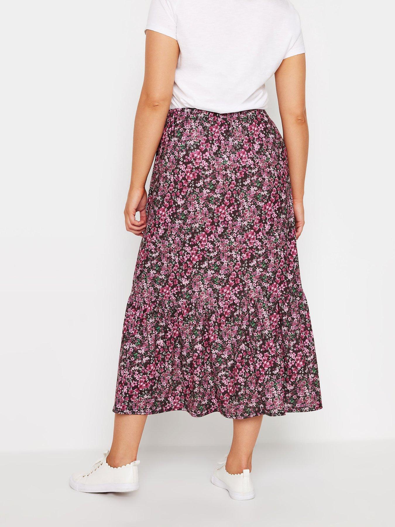 mco-floral-tiered-waist-skirt-pinkstillFront