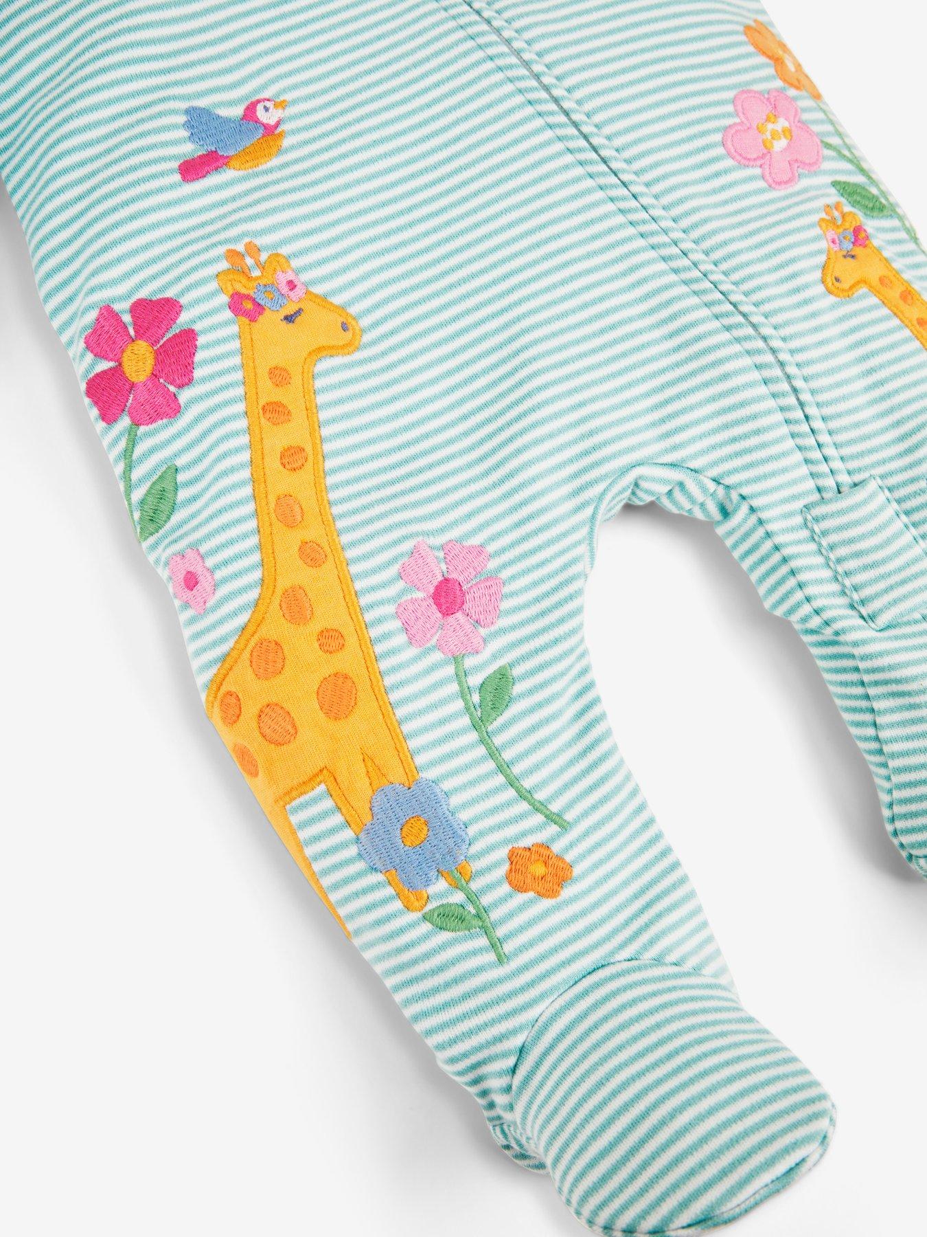 jojo-maman-bebe-girls-giraffe-applique-zip-sleepsuit-greenoutfit