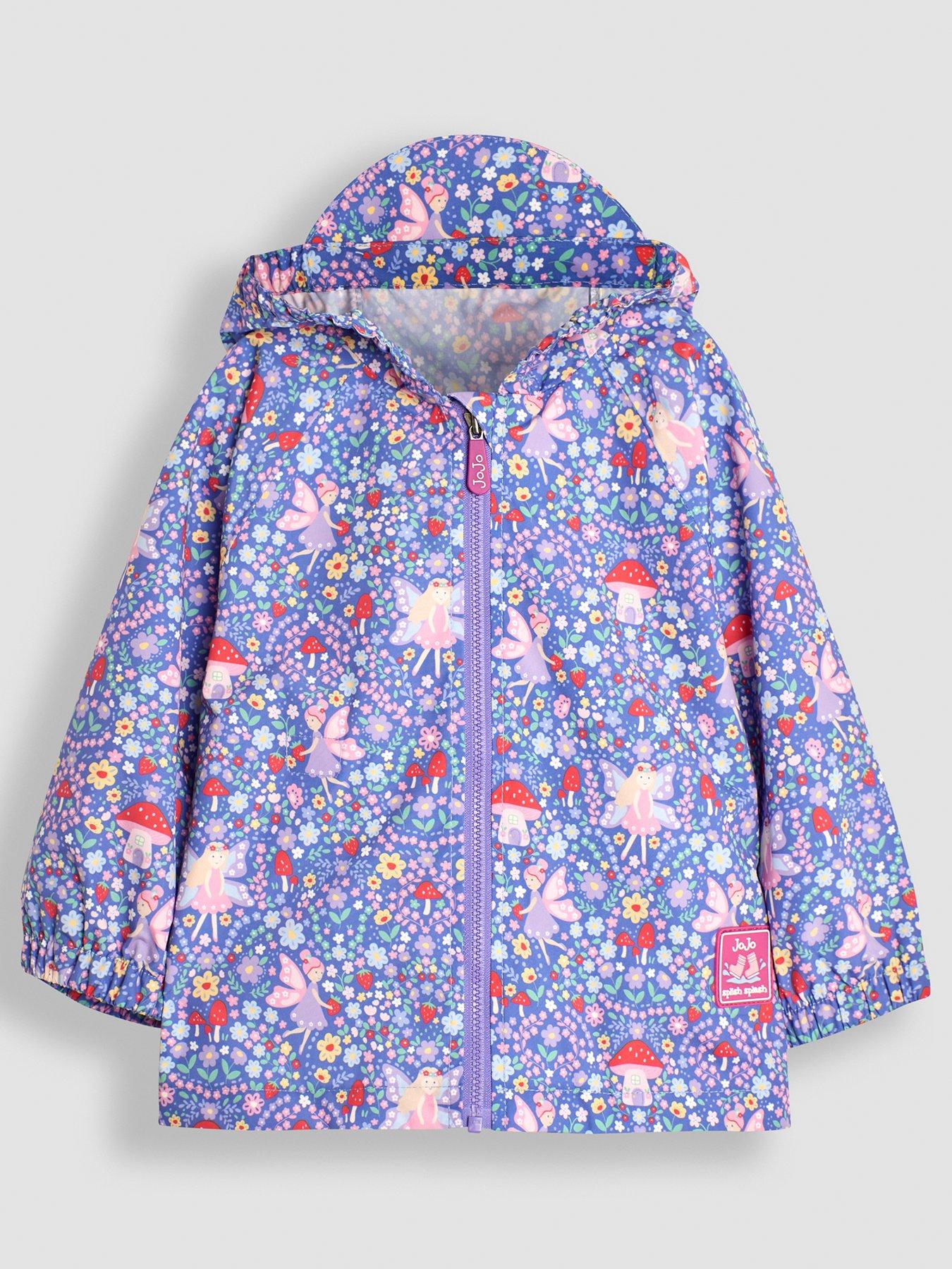 Image 1 of 4 of JoJo Maman Bebe Unisex Pack-Away Rain Jacket - Purple
