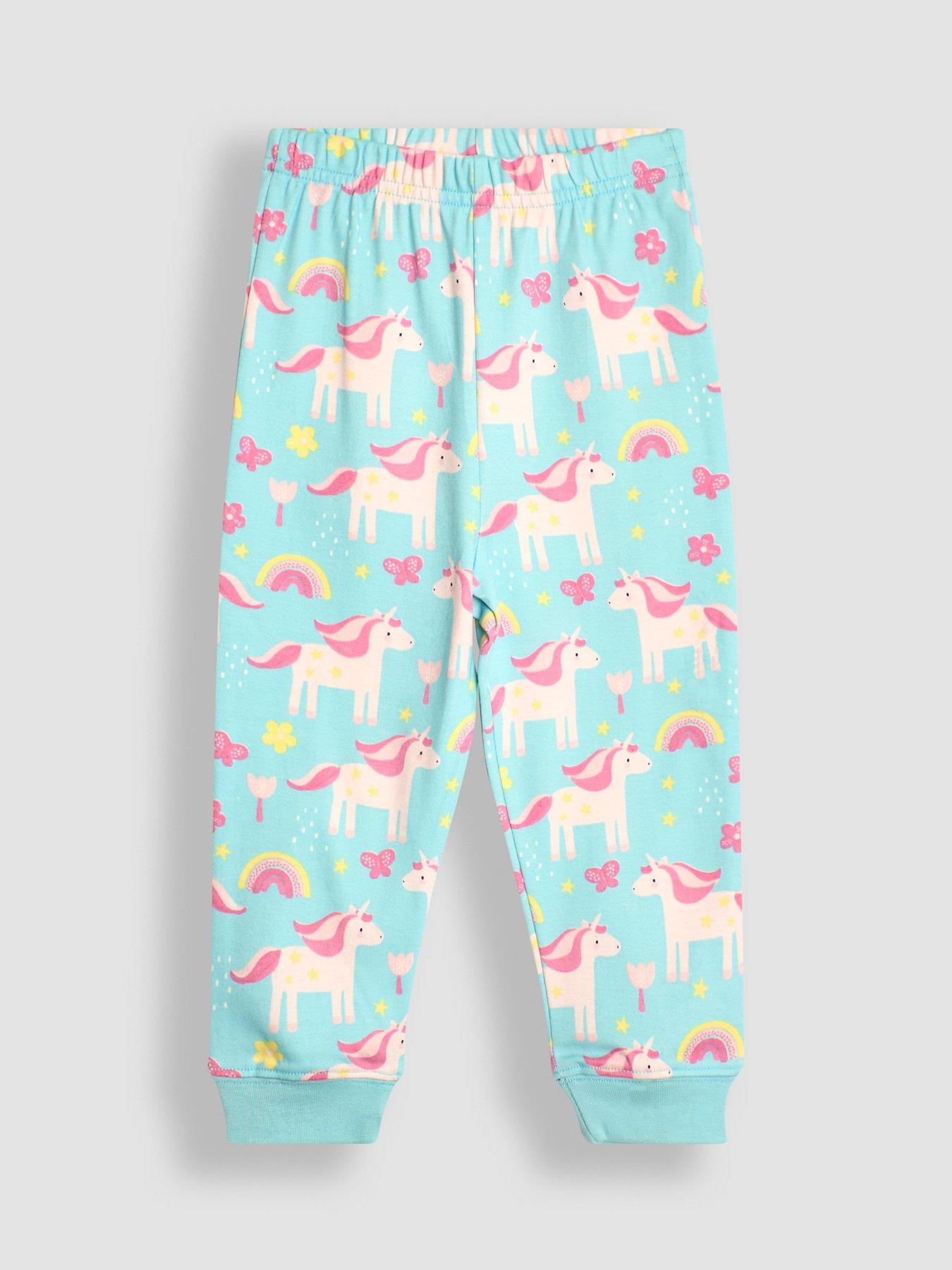 jojo-maman-bebe-girls-2-pack-unicorn-pyjamas-pinkdetail