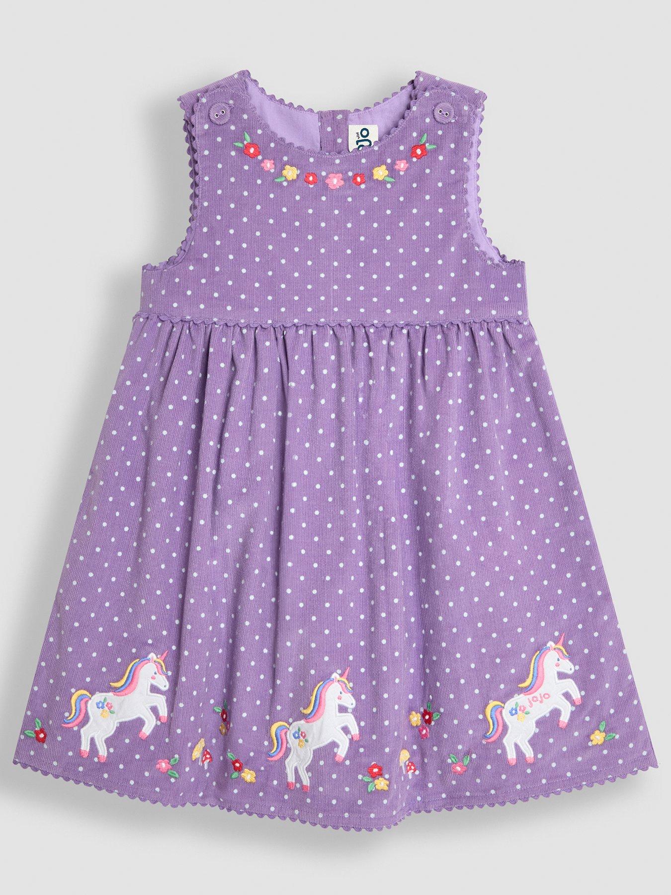 jojo-maman-bebe-girls-unicorn-applique-cord-dress-purplefront