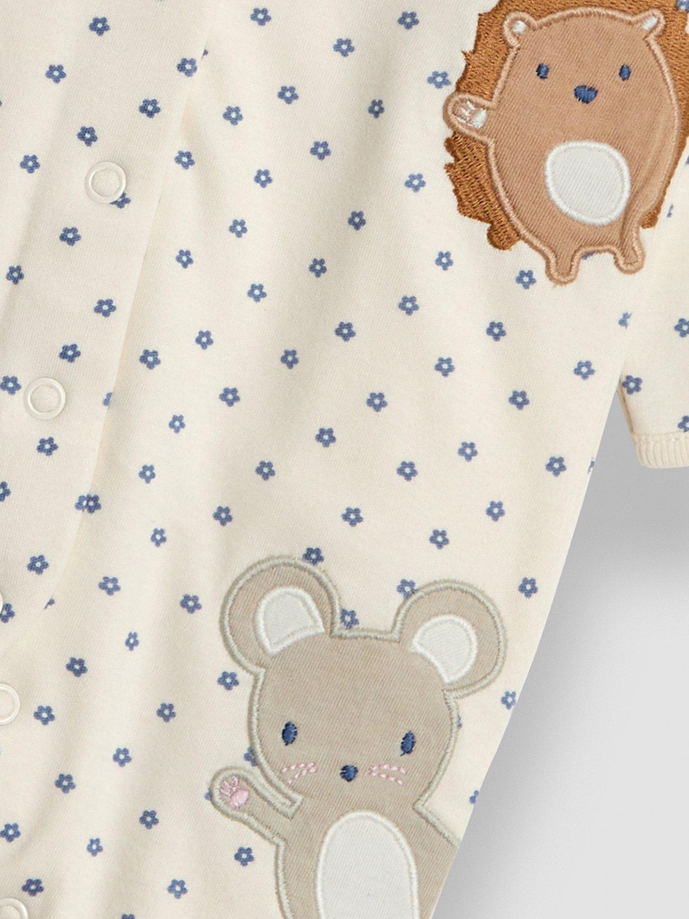 jojo-maman-bebe-girls-woodland-friends-applique-sleepsuit-creamback