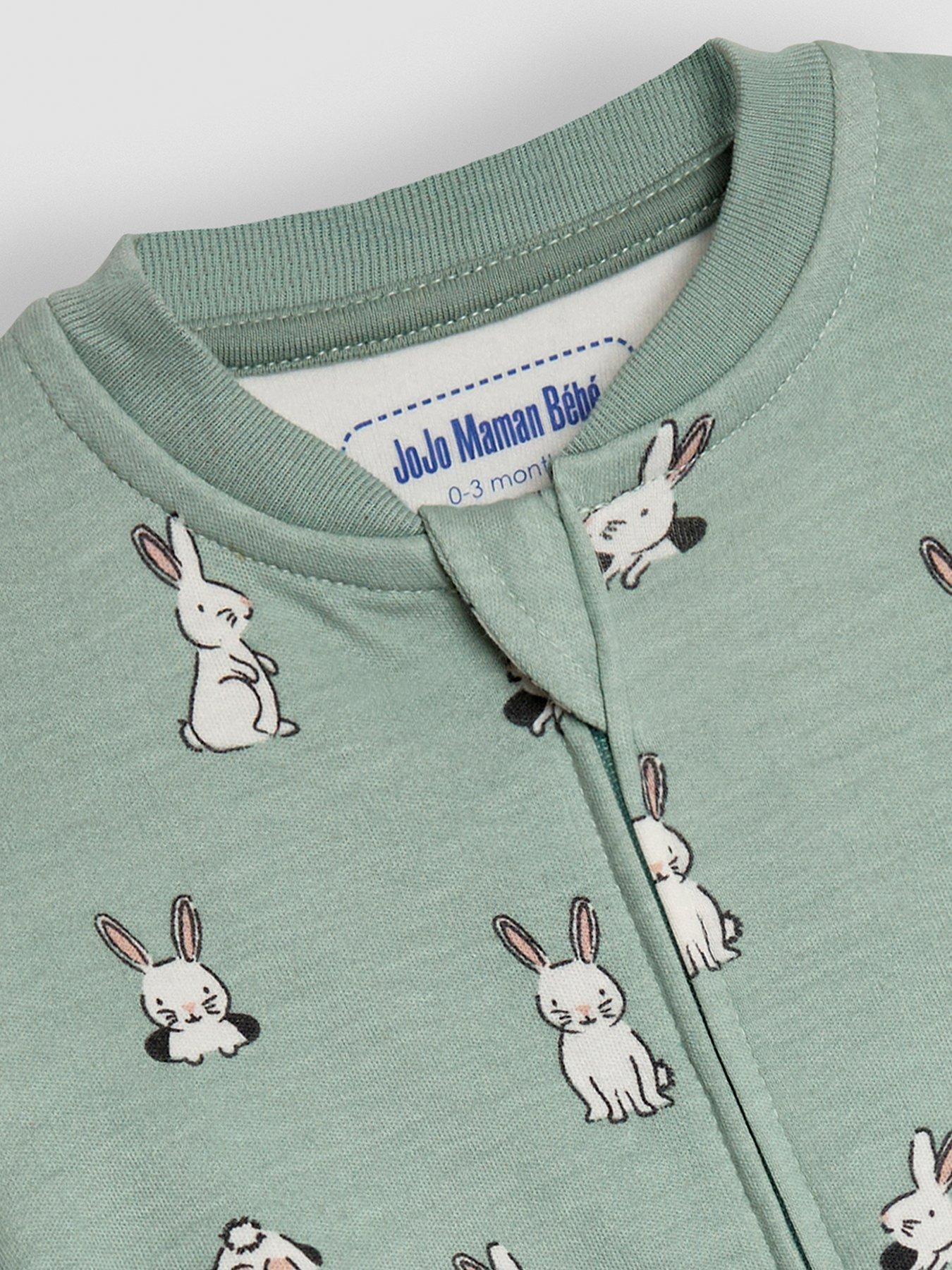 jojo-maman-bebe-unisex-bunny-print-zip-sleepsuit-greenback