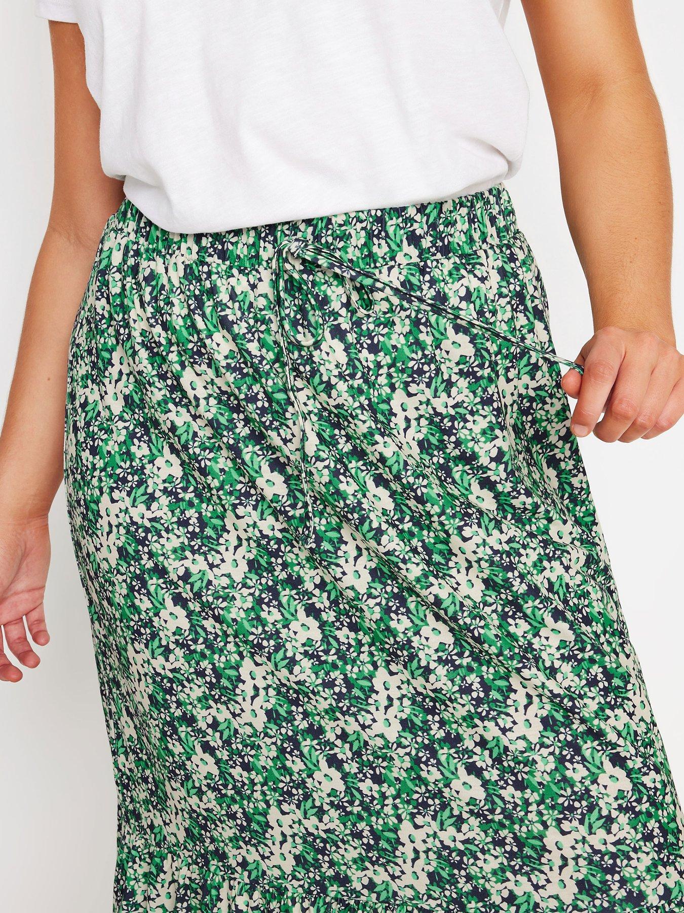 mco-floral-tiered-tie-waist-skirt-greenoutfit