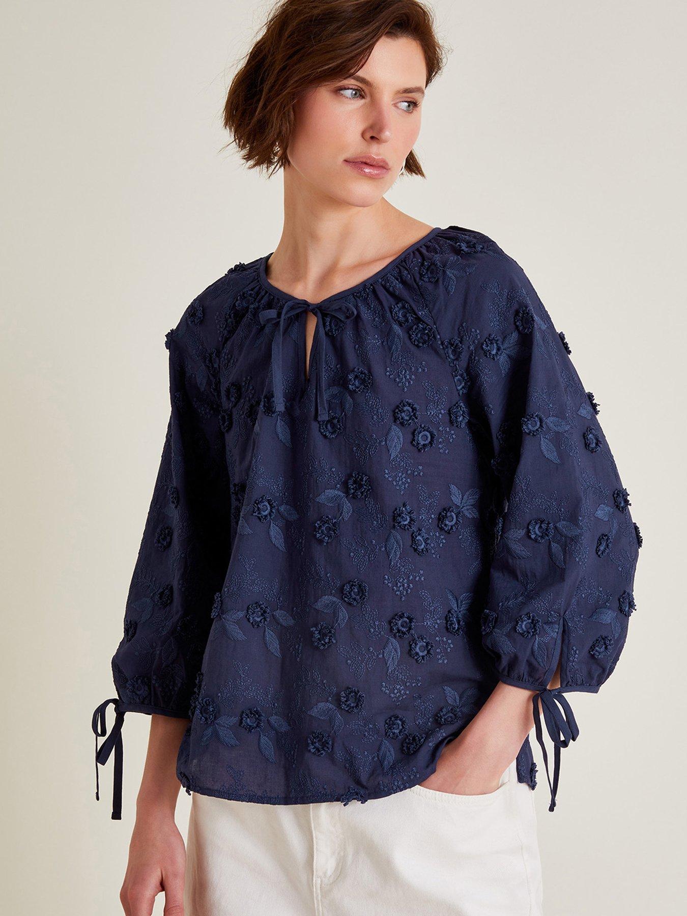 monsoon-floral-embroidered-top-navy