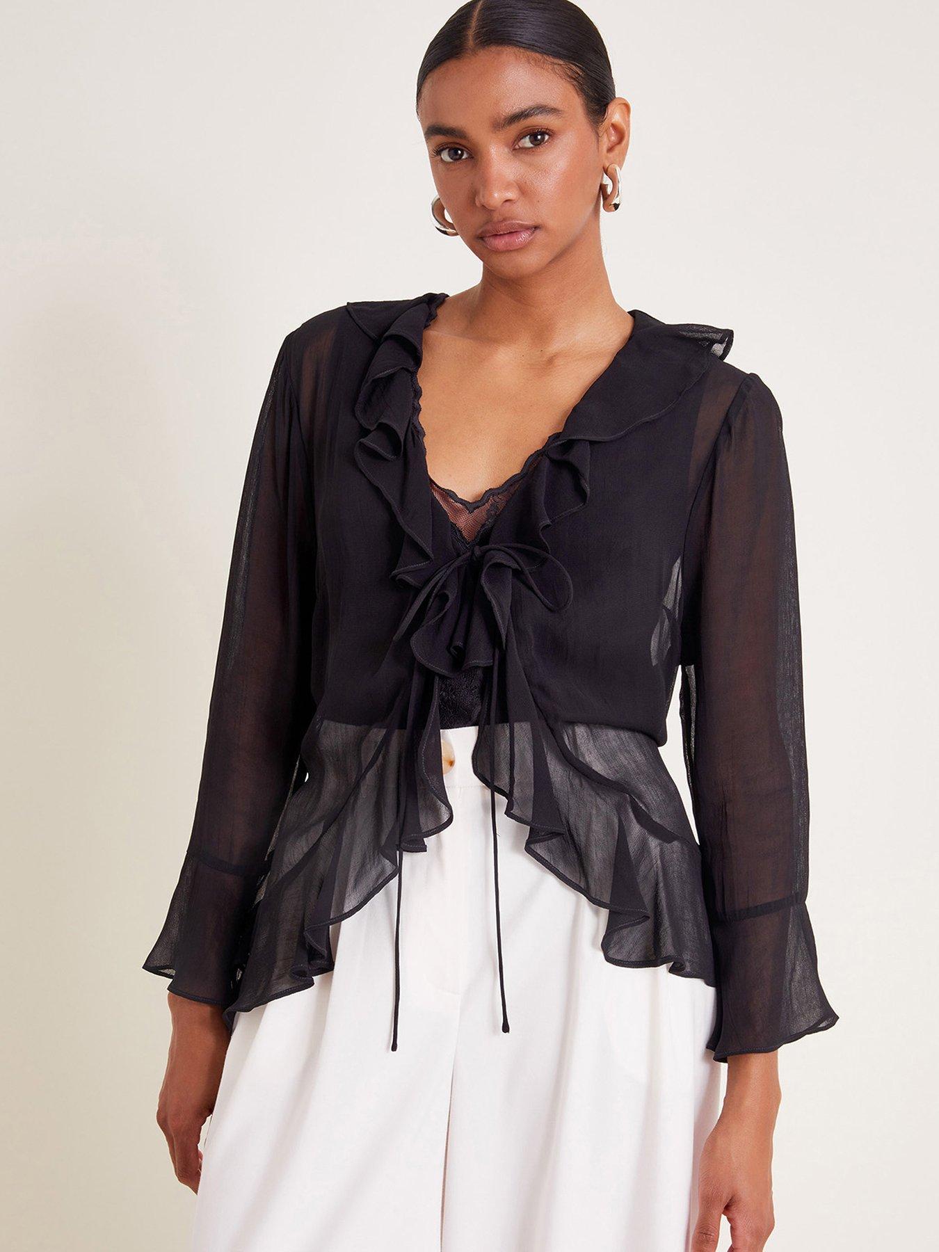 monsoon-fiona-frill-blouse-black