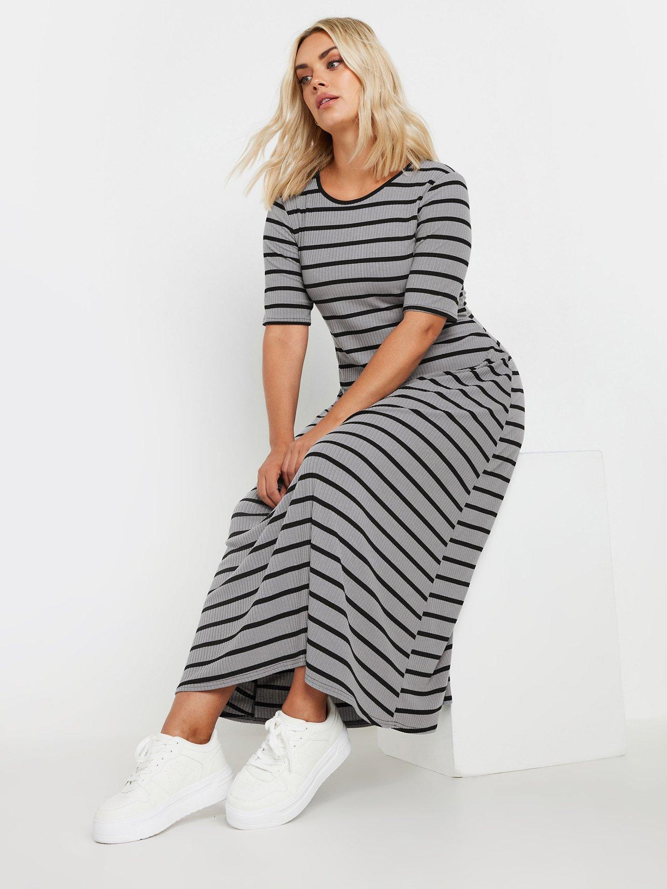 yours-curve-rib-swing-maxi-dress-grey