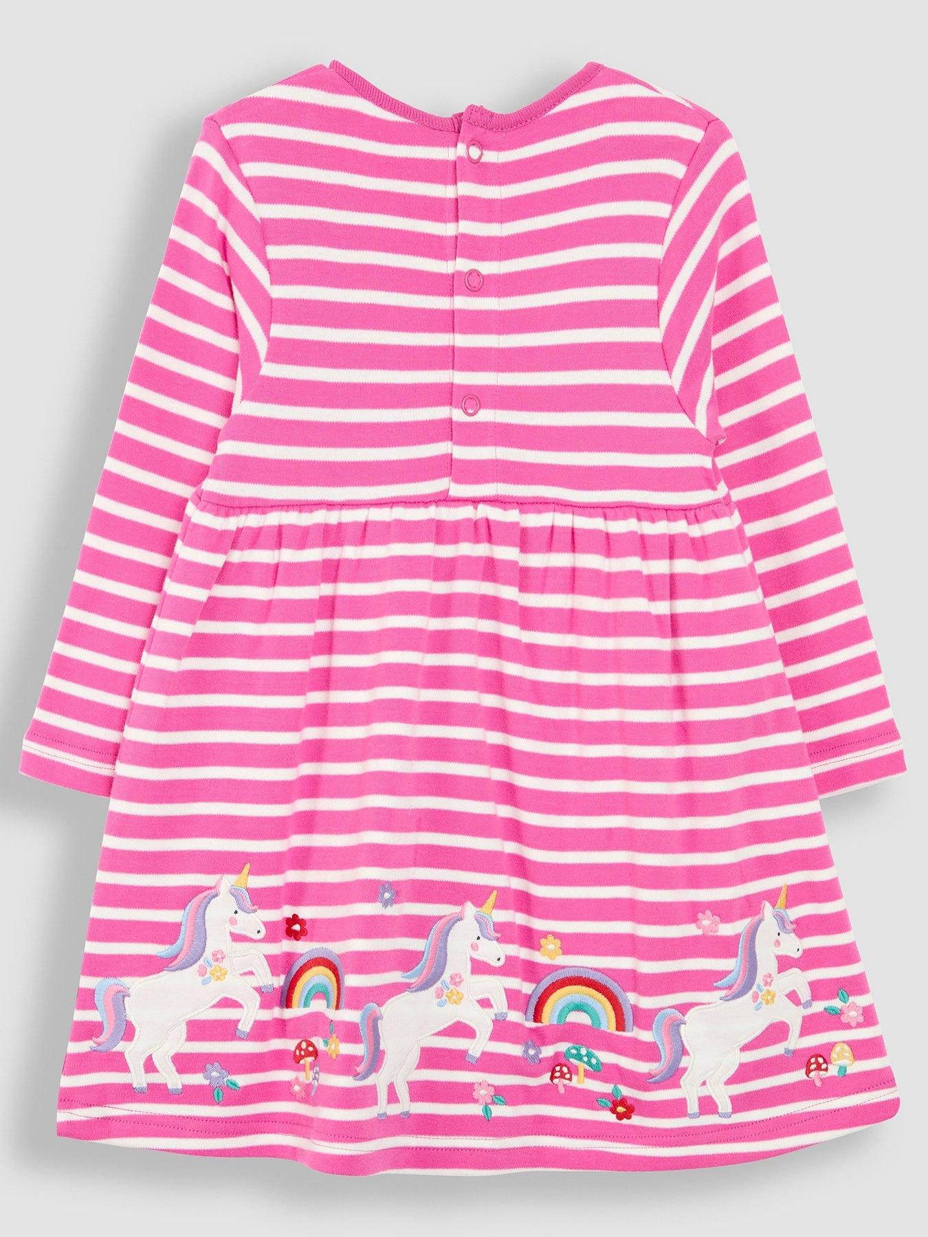 jojo-maman-bebe-girls-unicorn-applique-dress-pinkback