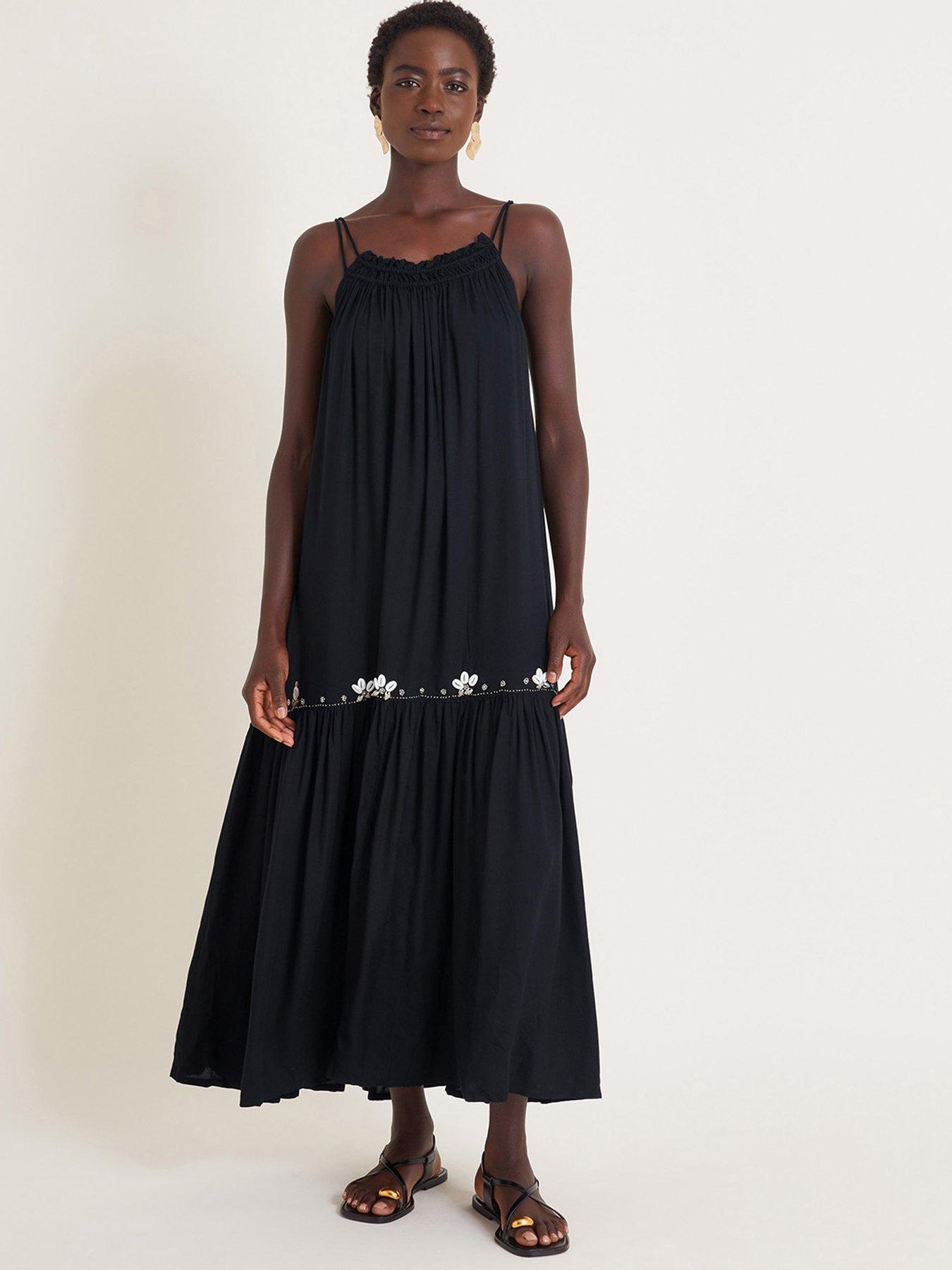 monsoon-sia-seashell-dress-black