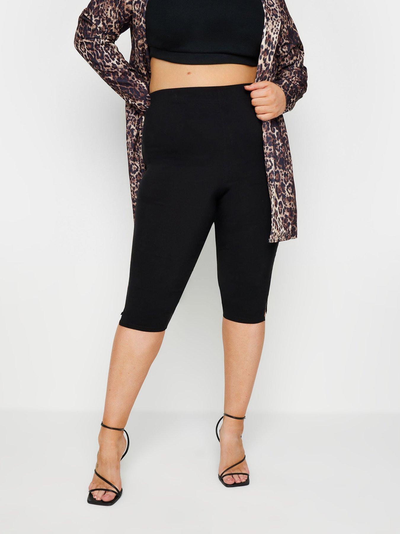 yours-curve-bengaline-capri-pant-black