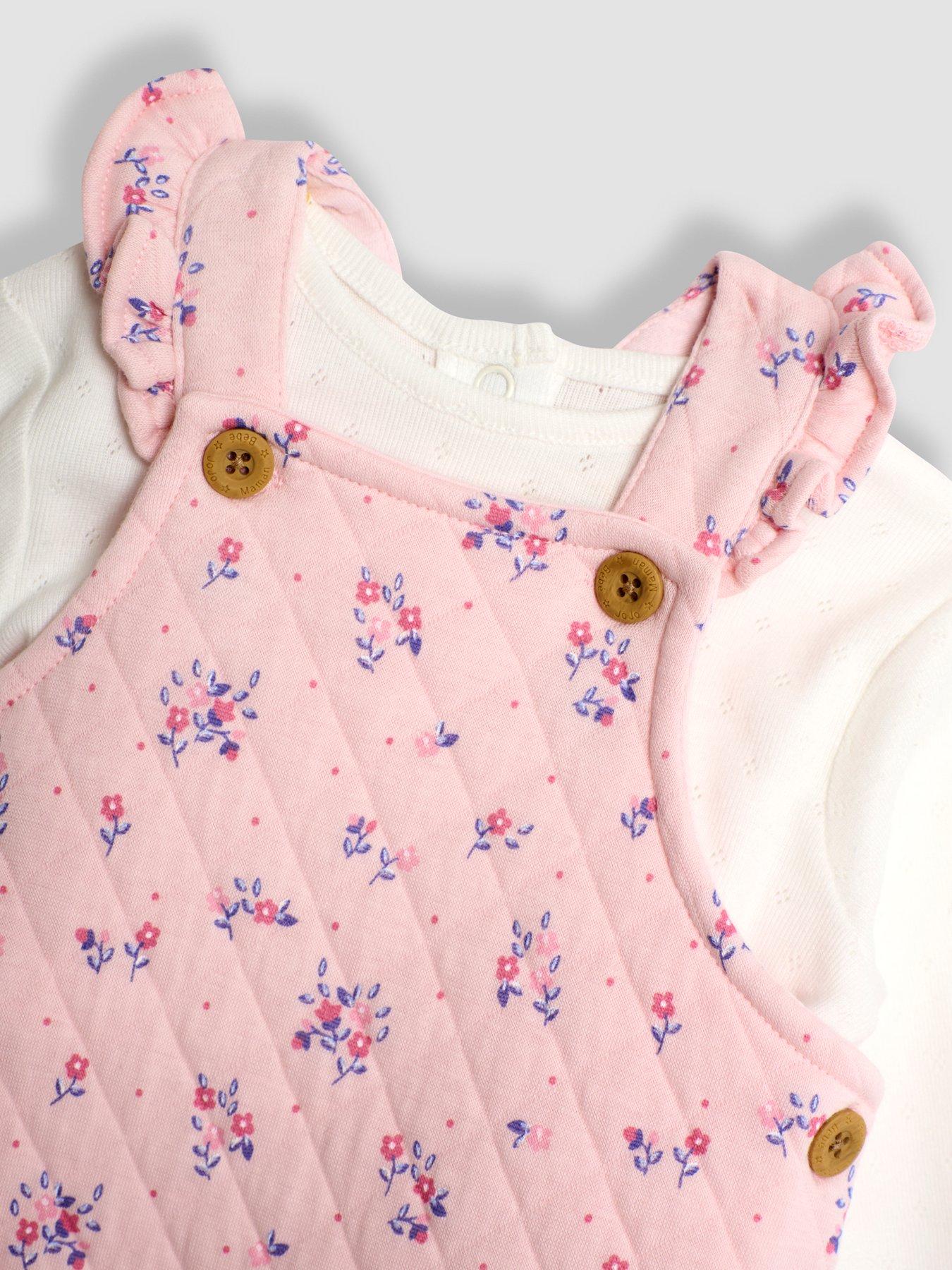 jojo-maman-bebe-girls-quilted-floral-dungarees-amp-top-set-pinkdetail