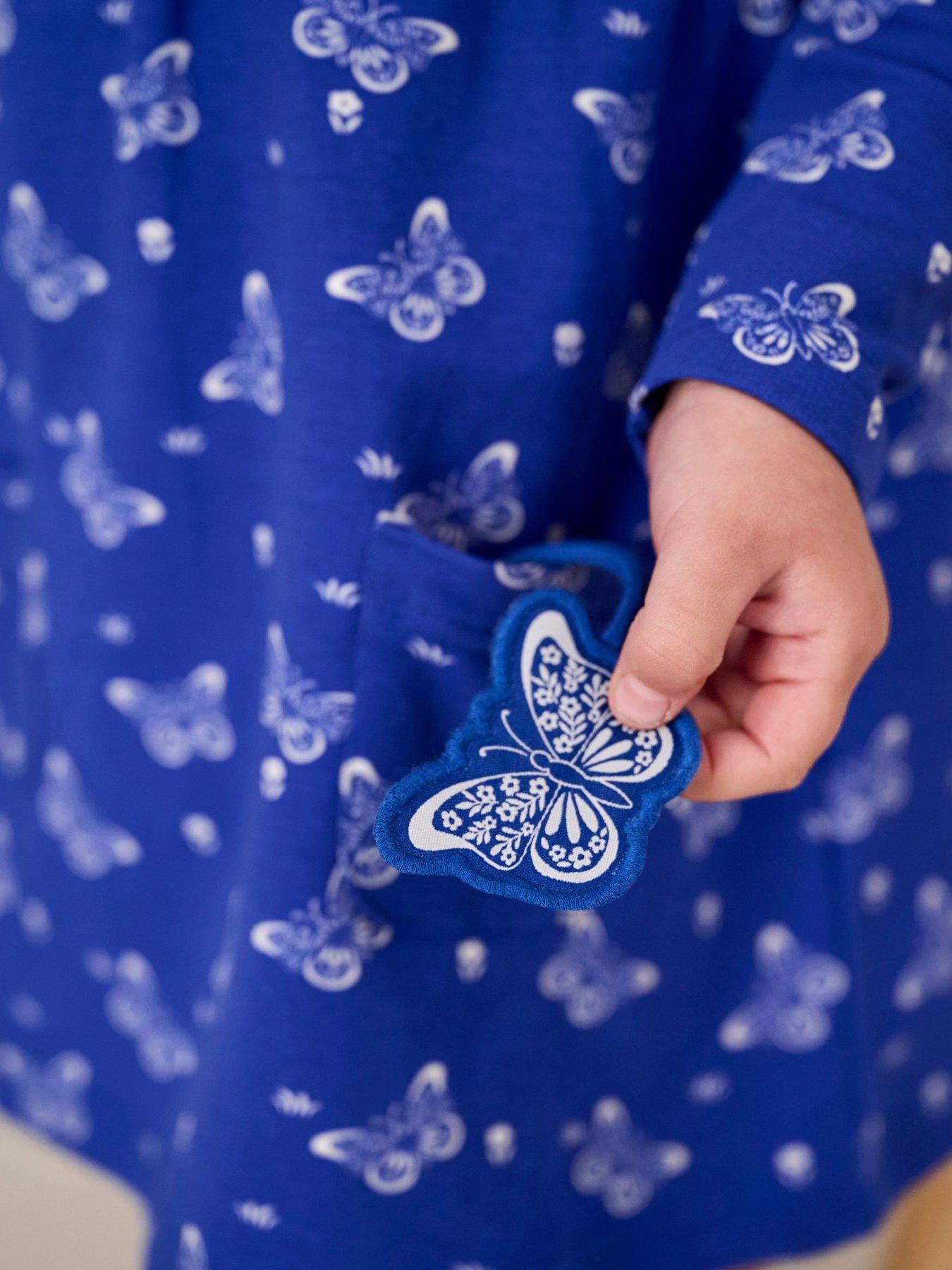 jojo-maman-bebe-girls-butterfly-print-button-front-dress-bluedetail