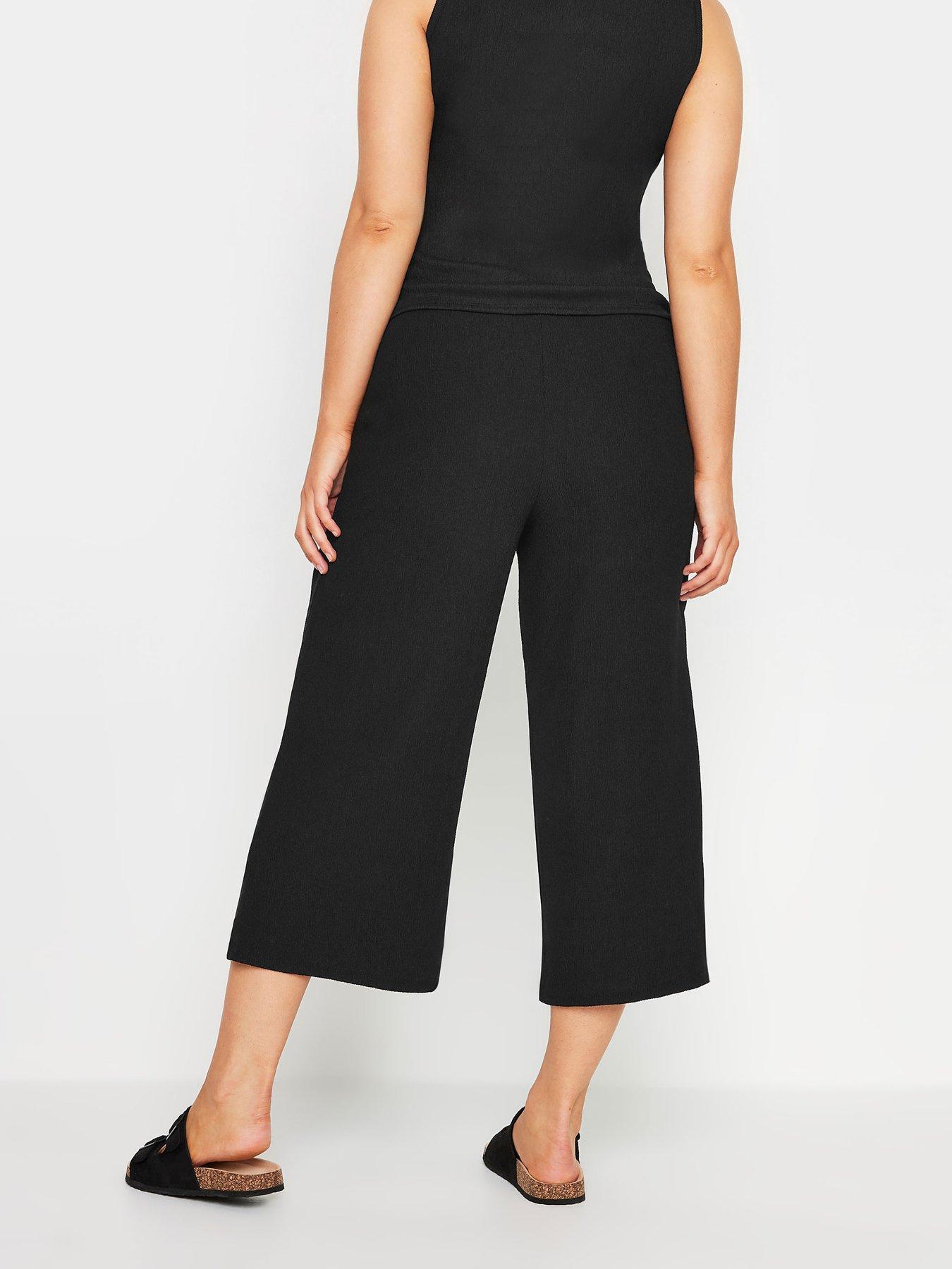 mco-textured-jersey-culotte-blackstillFront