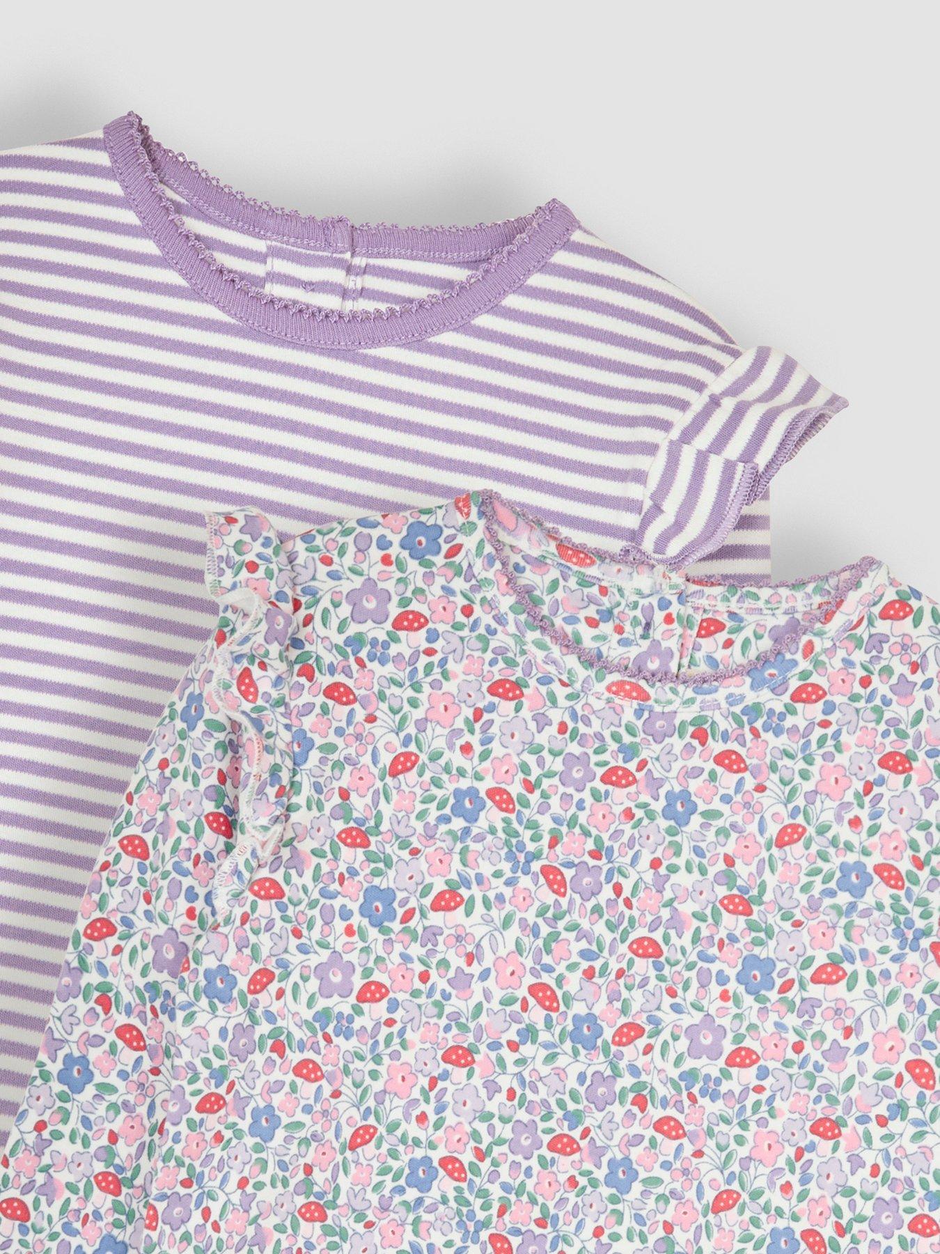 jojo-maman-bebe-girls-2-pack-toadstool-ditsy-stripe-frill-tops-purpleoutfit