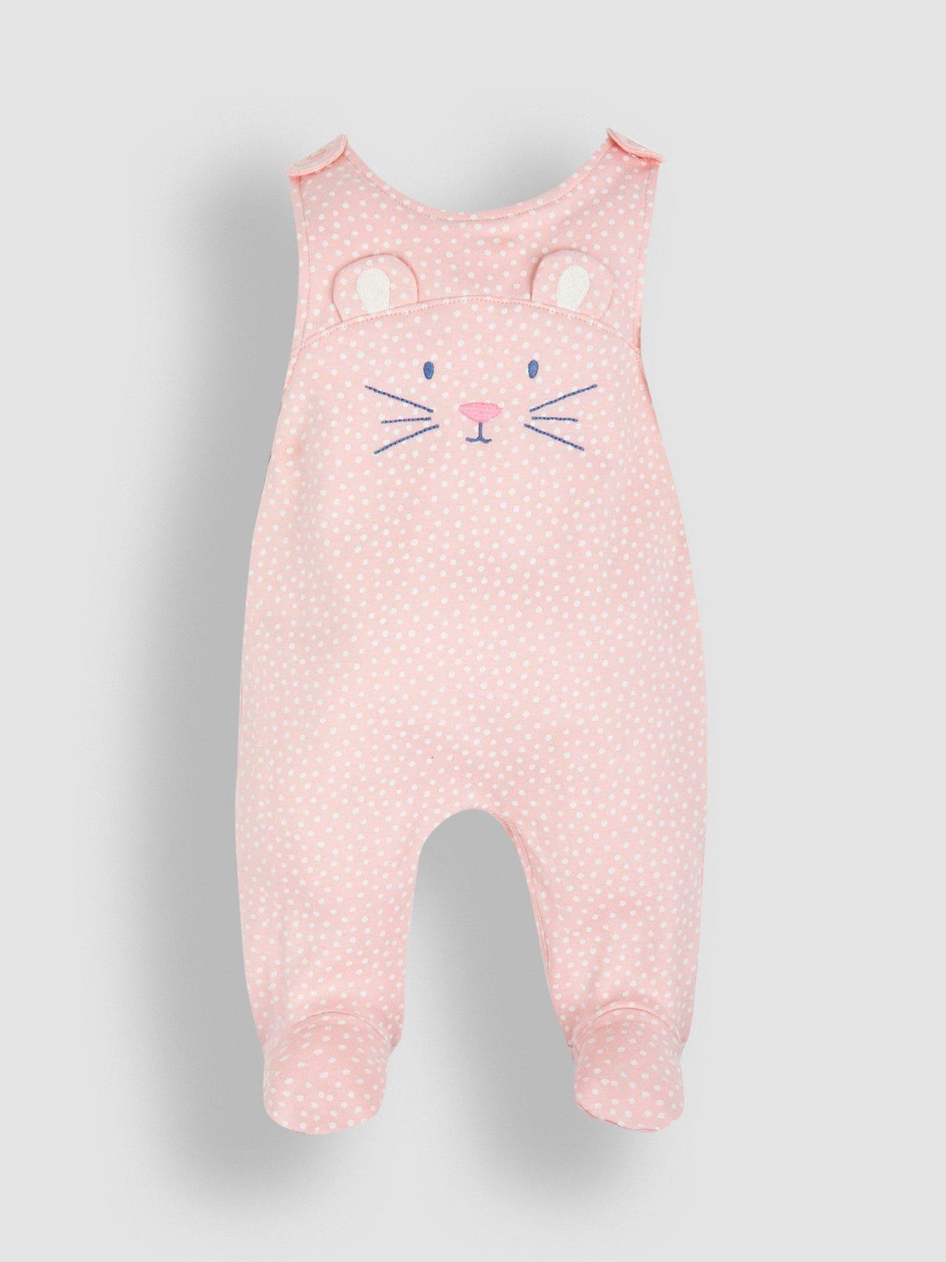 jojo-maman-bebe-girls-2-piece-mouse-dungaree-set-pinkoutfit