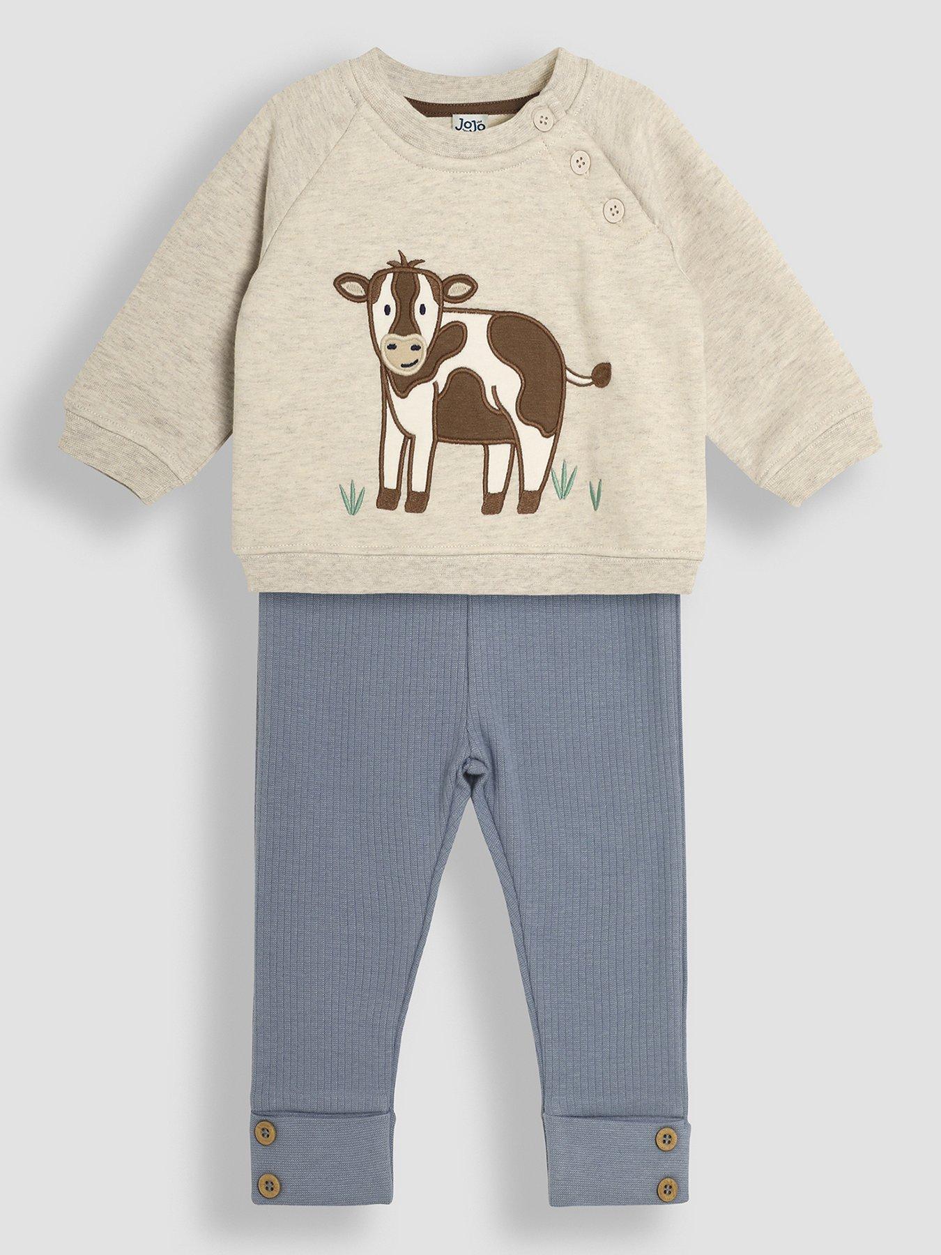 jojo-maman-bebe-boys-cow-sweatshirt-amp-rib-legging-set-beige