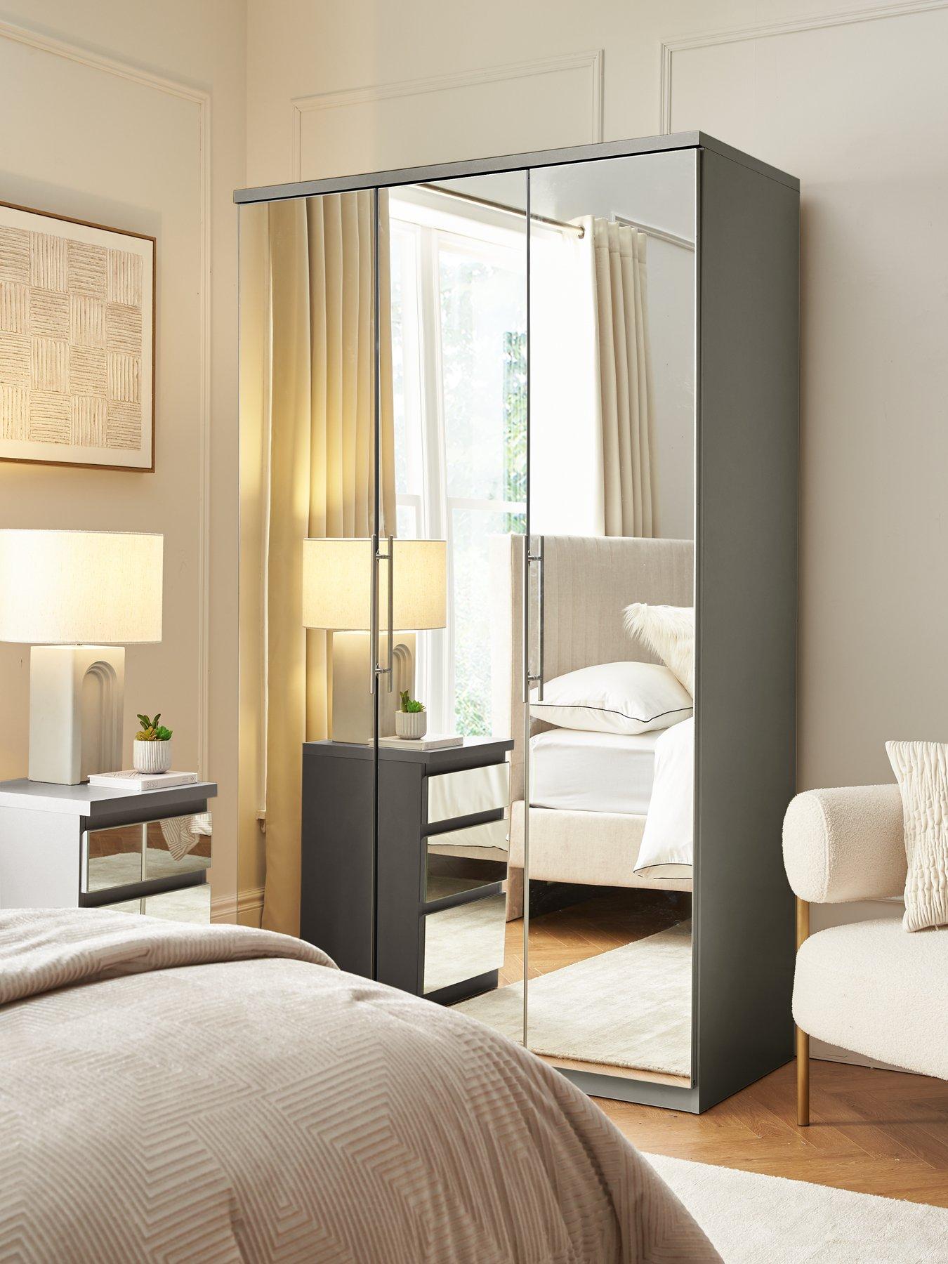 undefined Prague 3 Door Mirrored Wardrobe - FSC® Certified