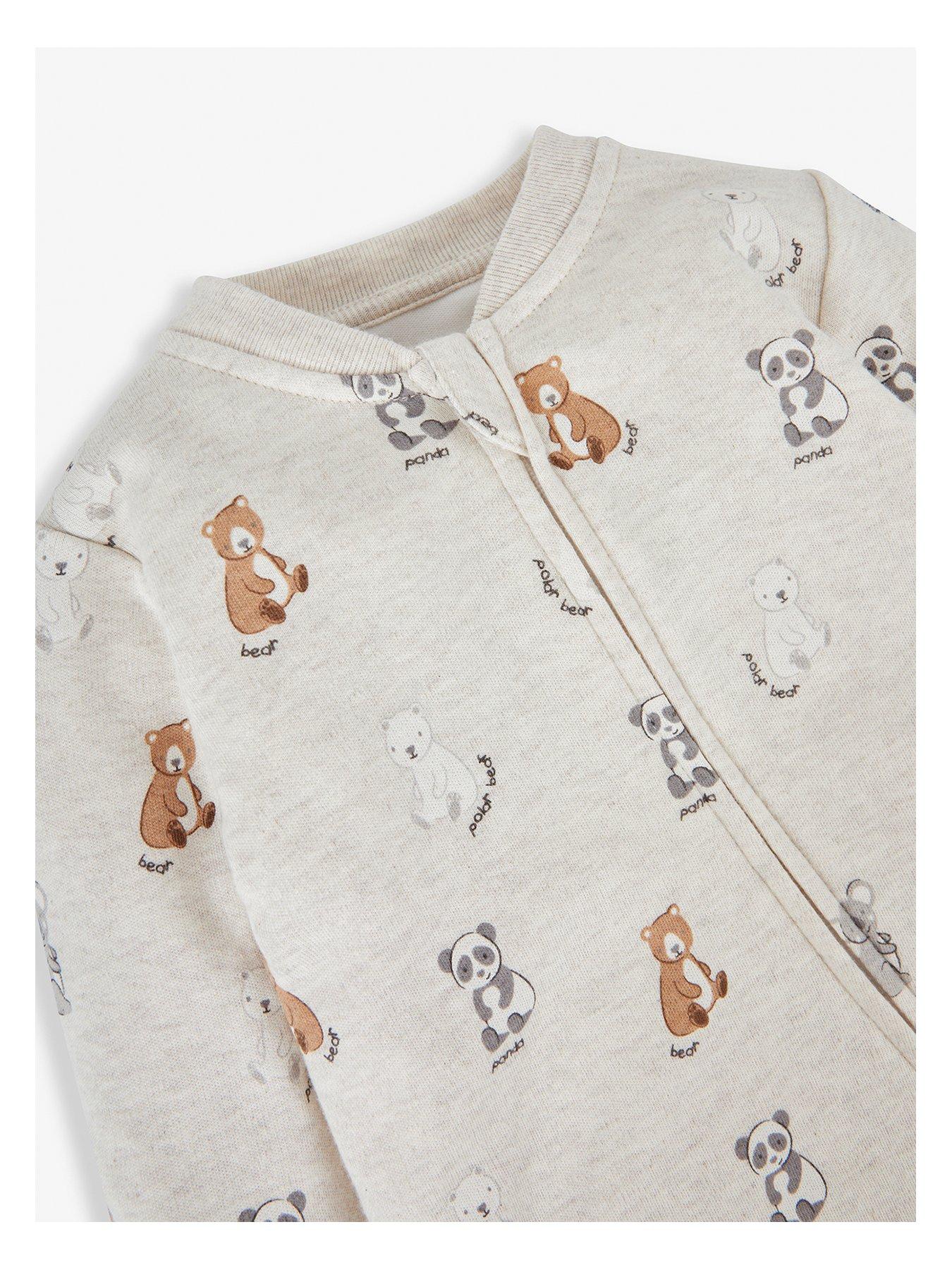 jojo-maman-bebe-unisex-bear-print-zip-sleepsuit-beigeback