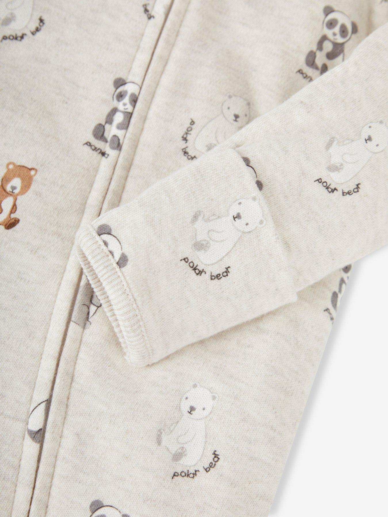 jojo-maman-bebe-unisex-bear-print-zip-sleepsuit-beigeoutfit