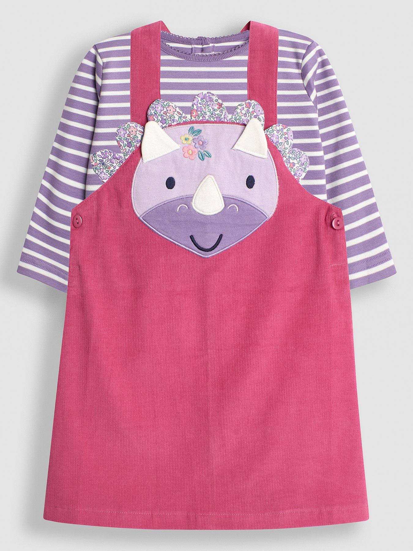 jojo-maman-bebe-girls-dino-applique-pinafore-dress-amp-top-set-pink