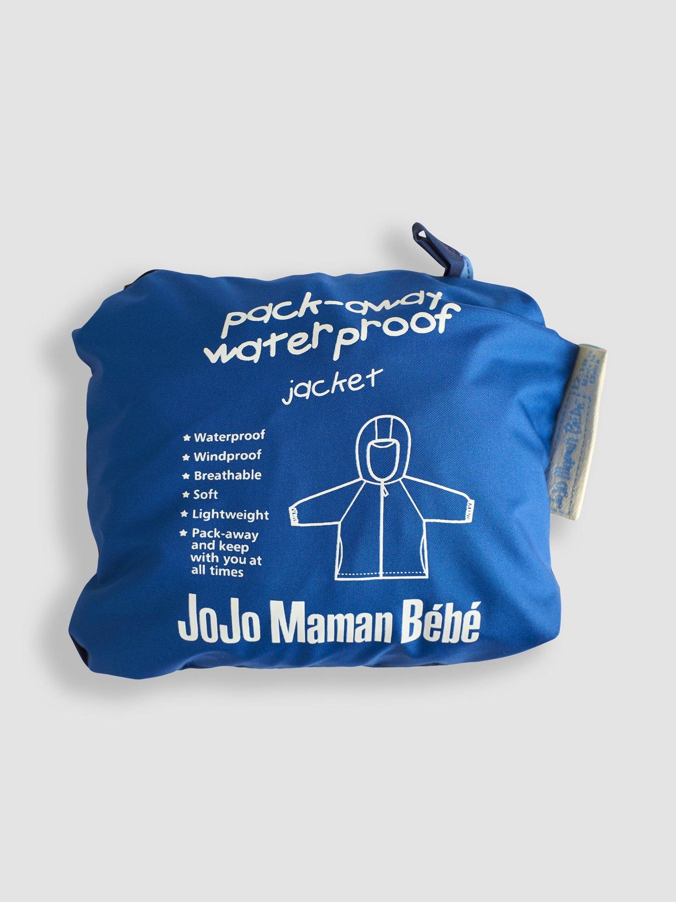 Image 4 of 4 of JoJo Maman Bebe Unisex Pack-Away Rain Jacket - Navy