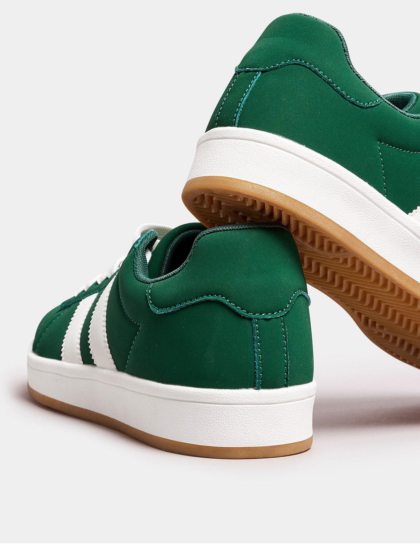 yours-wide-fit-padded-skate-trainers-greenback
