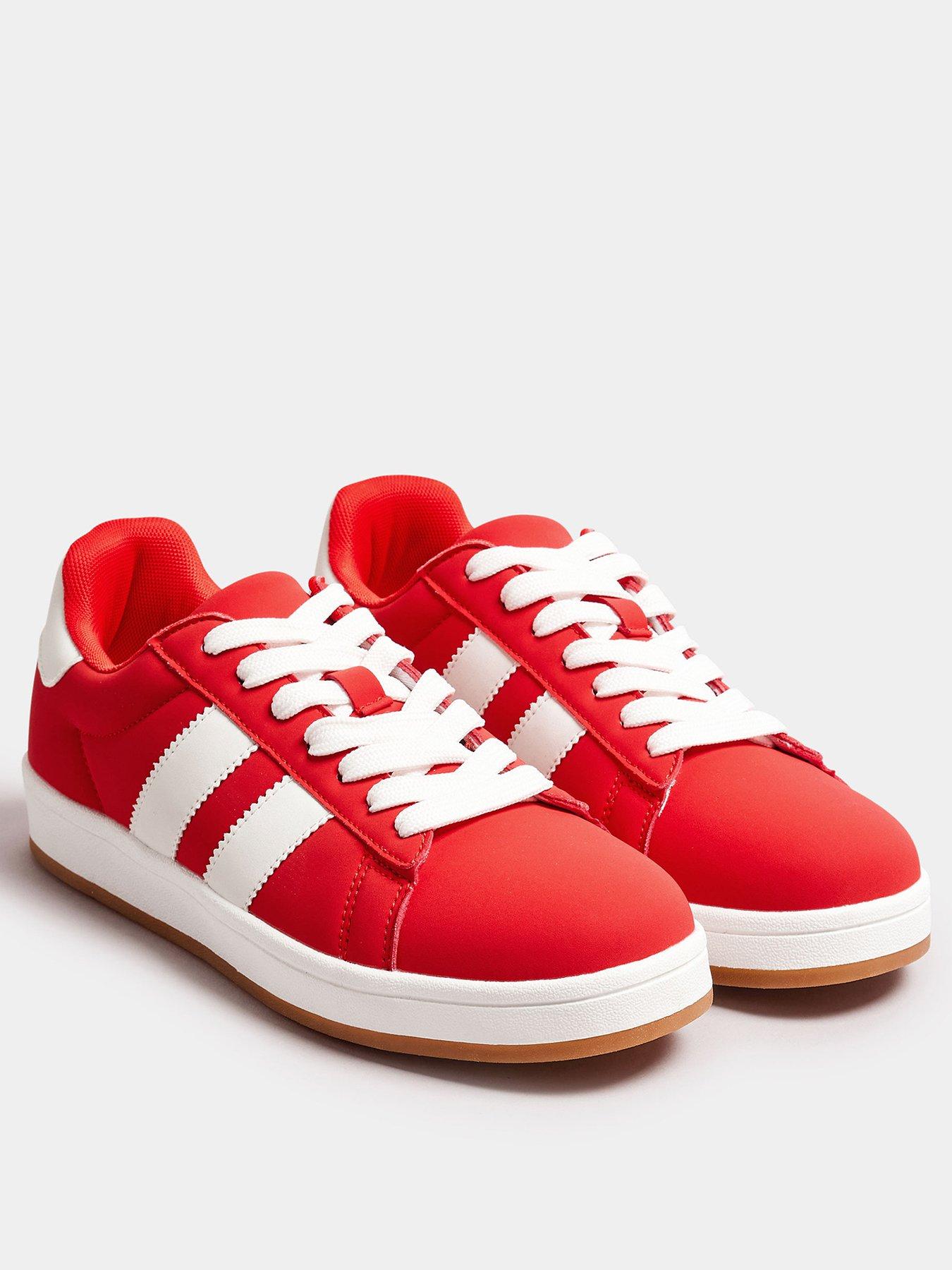 yours-wide-fit-padded-skate-trainers-redstillFront