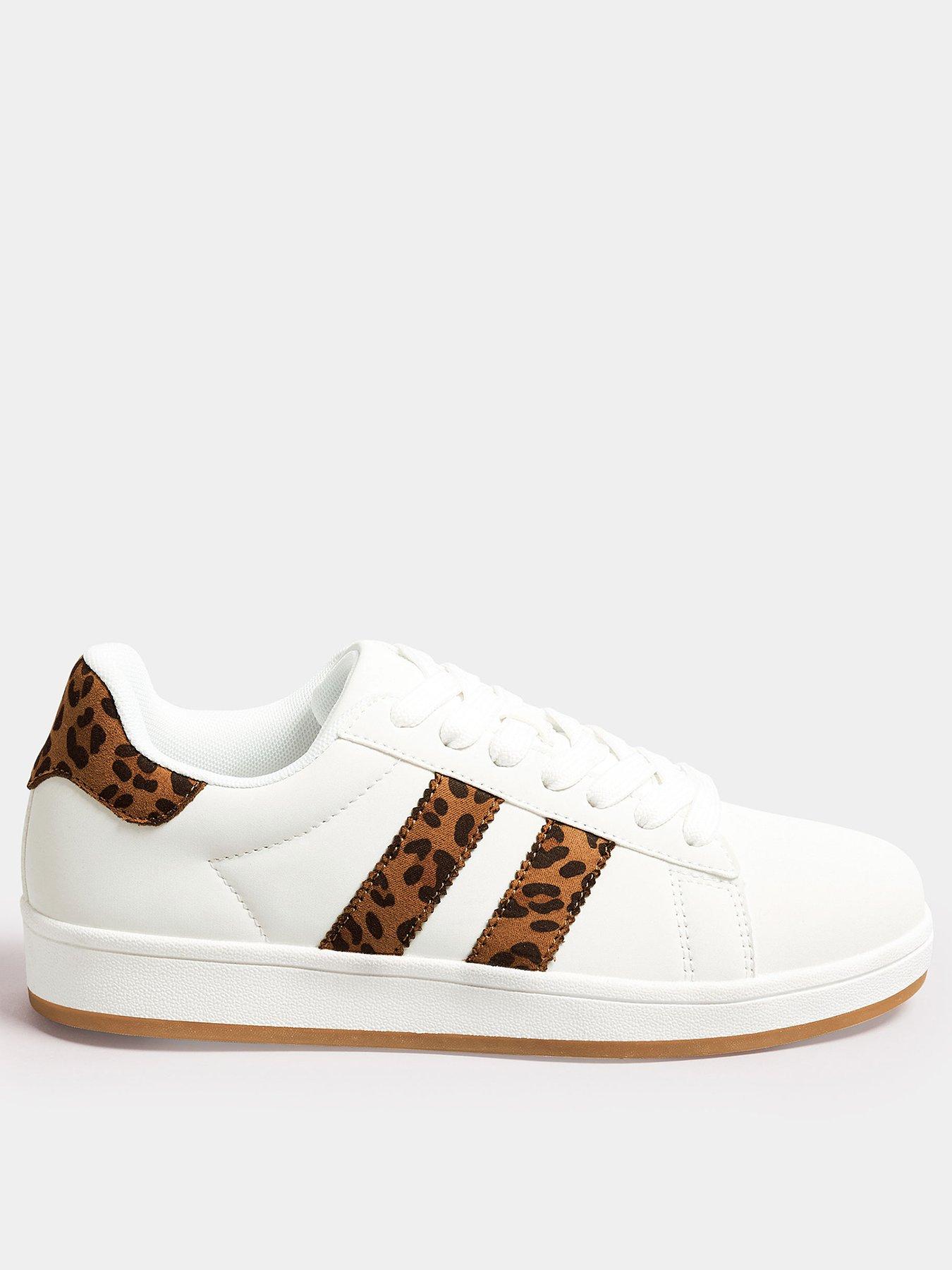 yours-wide-fit-leopard-padded-skate-trainers-white