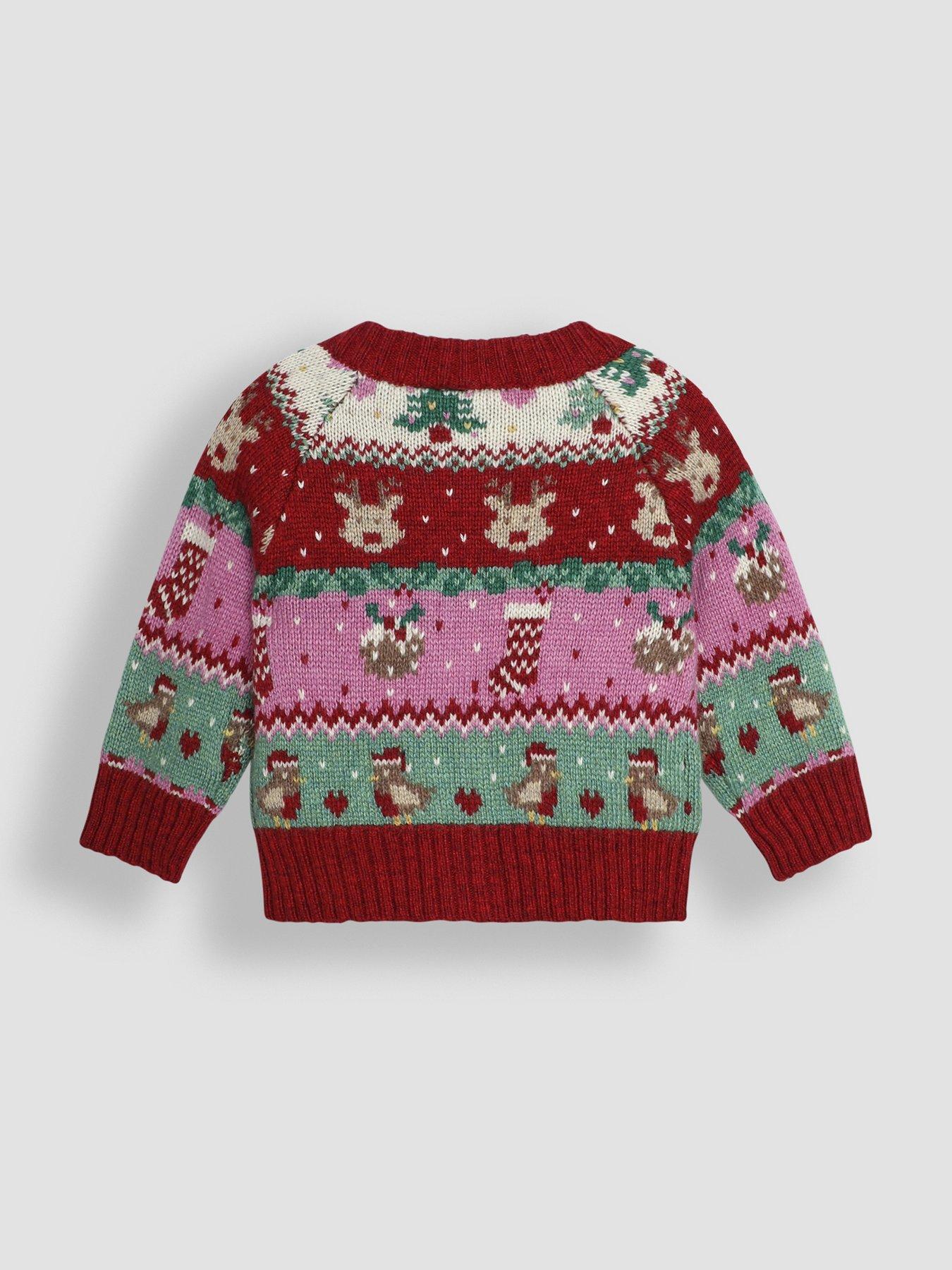 jojo-maman-bebe-girls-festive-friends-fair-isle-jumper-redstillFront