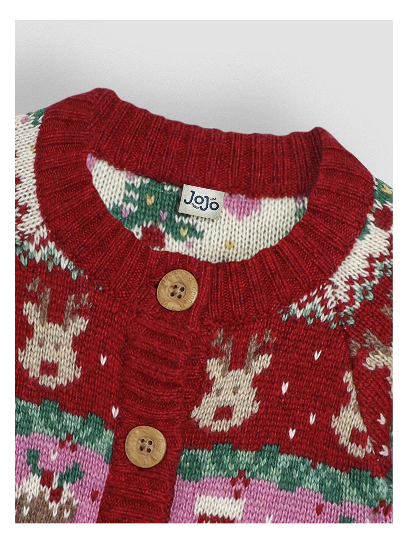 jojo-maman-bebe-girls-festive-friends-fair-isle-jumper-redback