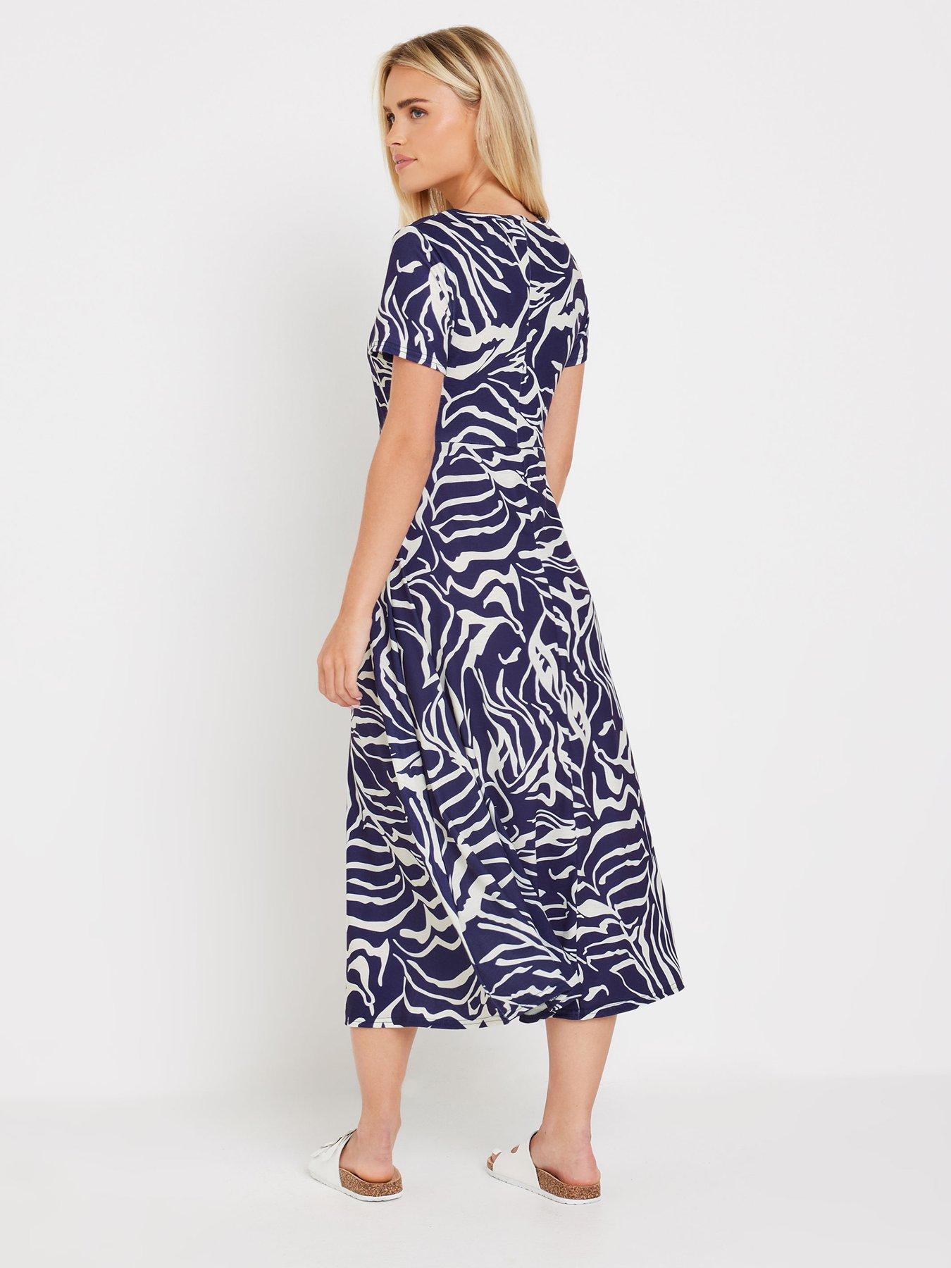 mco-petite-knot-dress-maxi-dress-bluestillFront