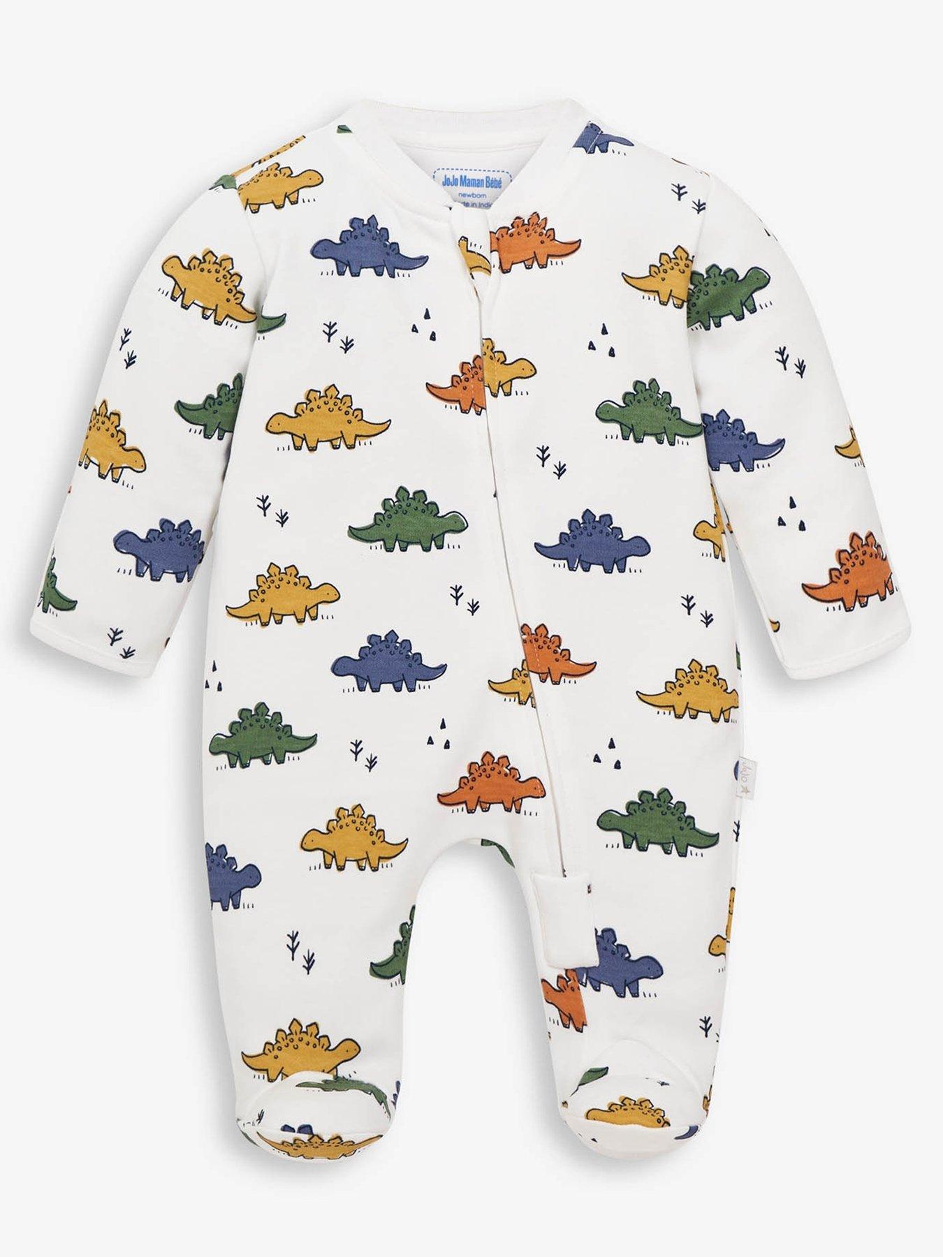 jojo-maman-bebe-boys-dinosaur-print-zip-sleepsuit-white