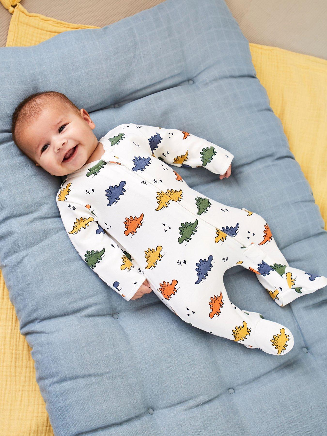 jojo-maman-bebe-boys-dinosaur-print-zip-sleepsuit-whitestillFront