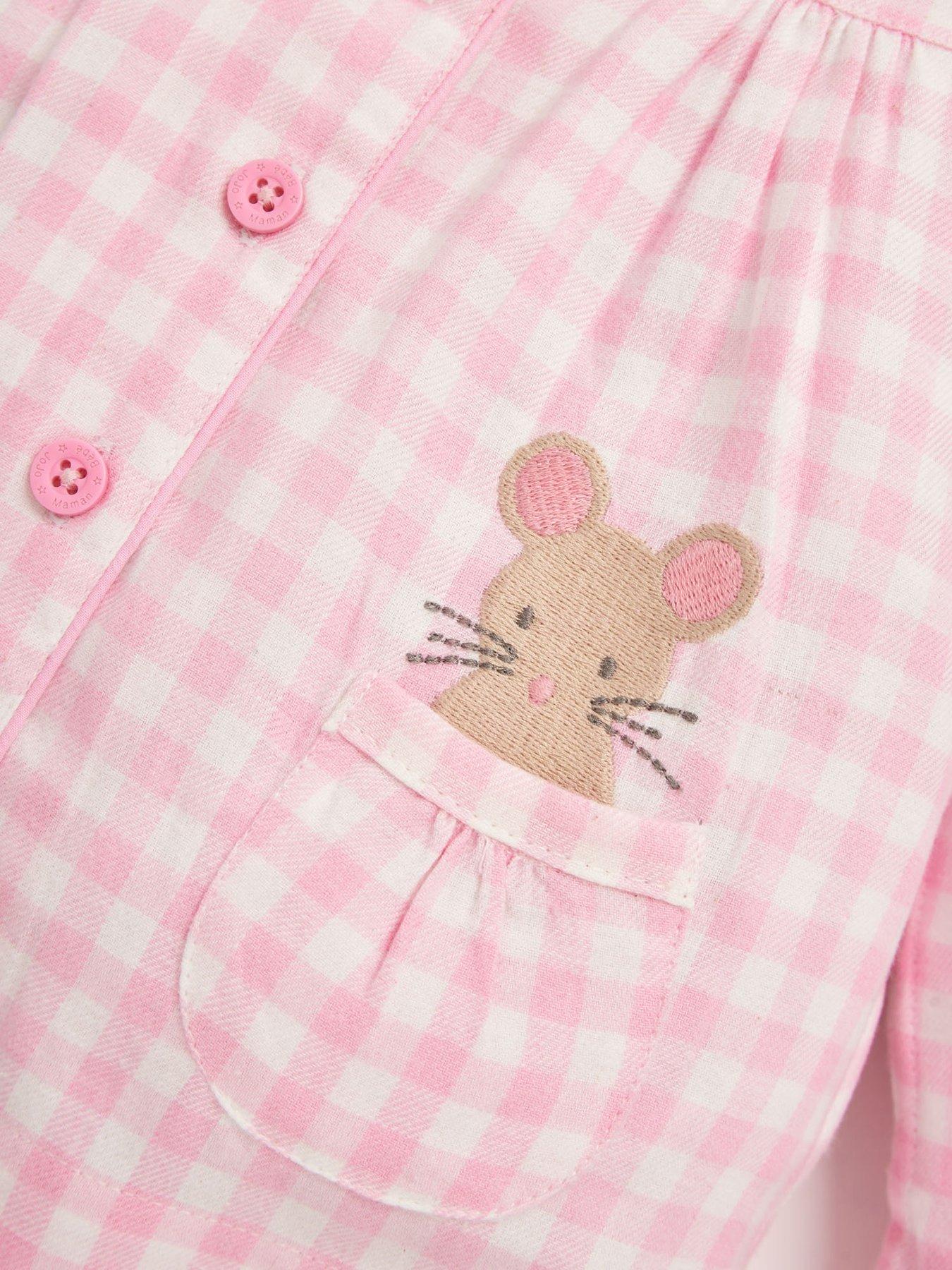 jojo-maman-bebe-girls-mouse-classic-check-pyjamas-pinkdetail